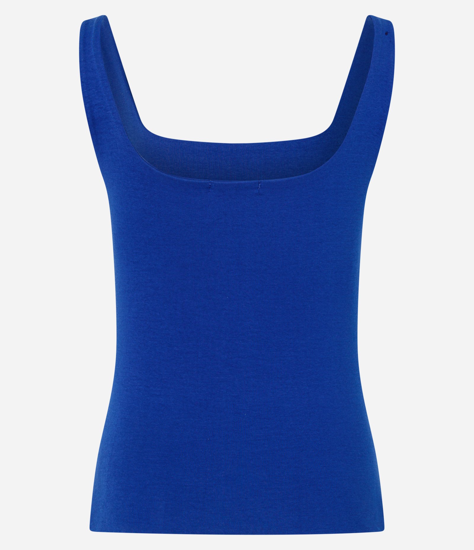 Blusa em Ribana com Decote Quadrado e Alça Larga Azul 6
