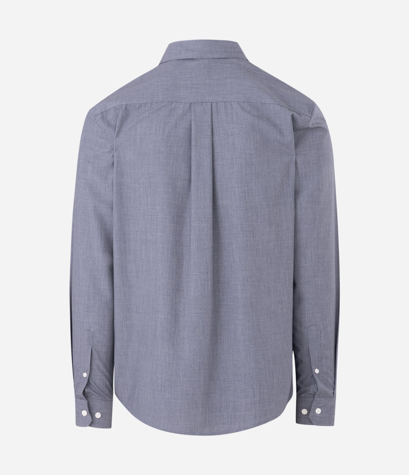 Camisa Masculina Manga Longa Fil a Fil Regular Azul 6