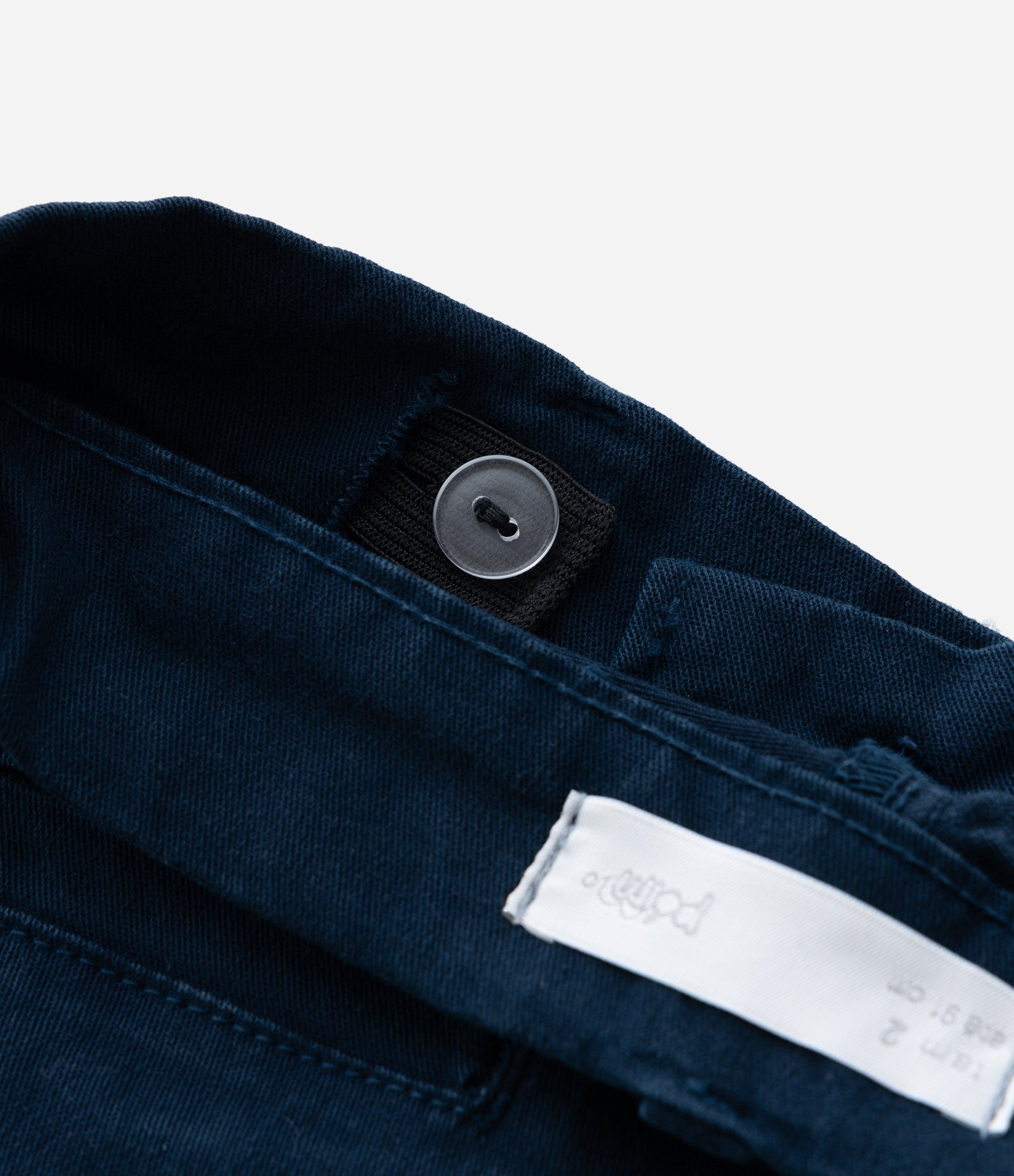 Calça Skinny Infantil em Sarja com Bolso Faca - Tam 1 a 4 anos Azul Marinho 5