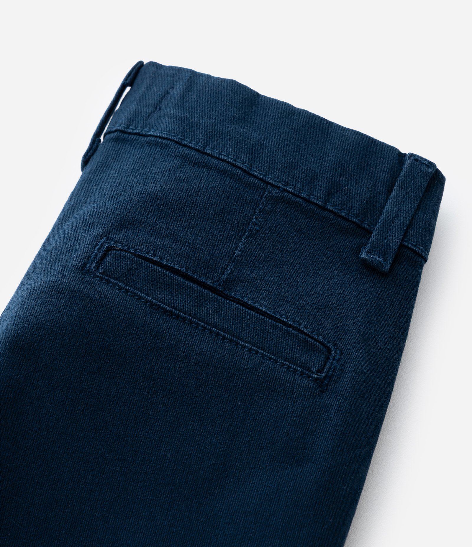Calça Skinny Infantil em Sarja com Bolso Faca - Tam 1 a 4 anos Azul Marinho 8