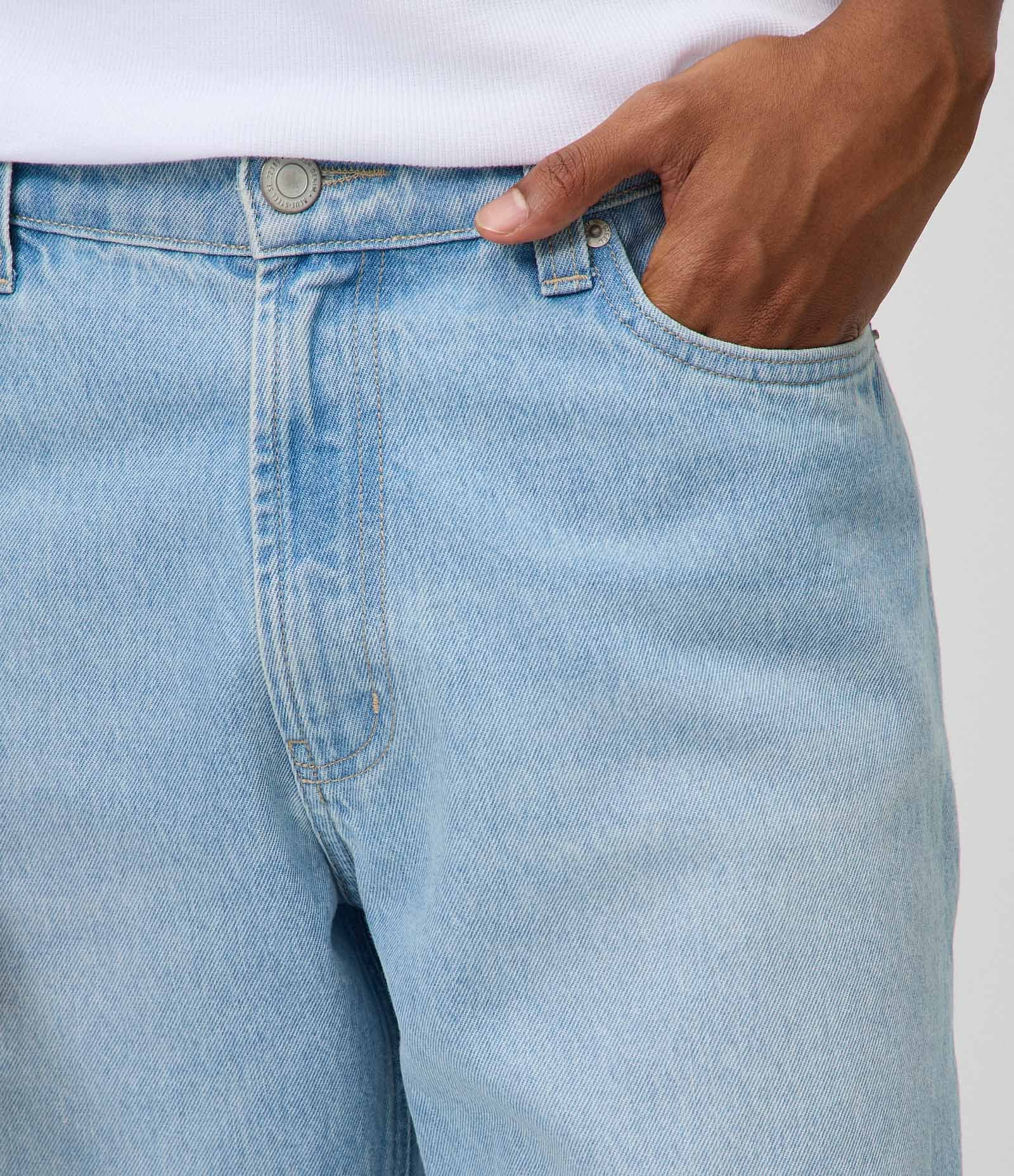 Calça Reta em Jeans Vintage Azul 4
