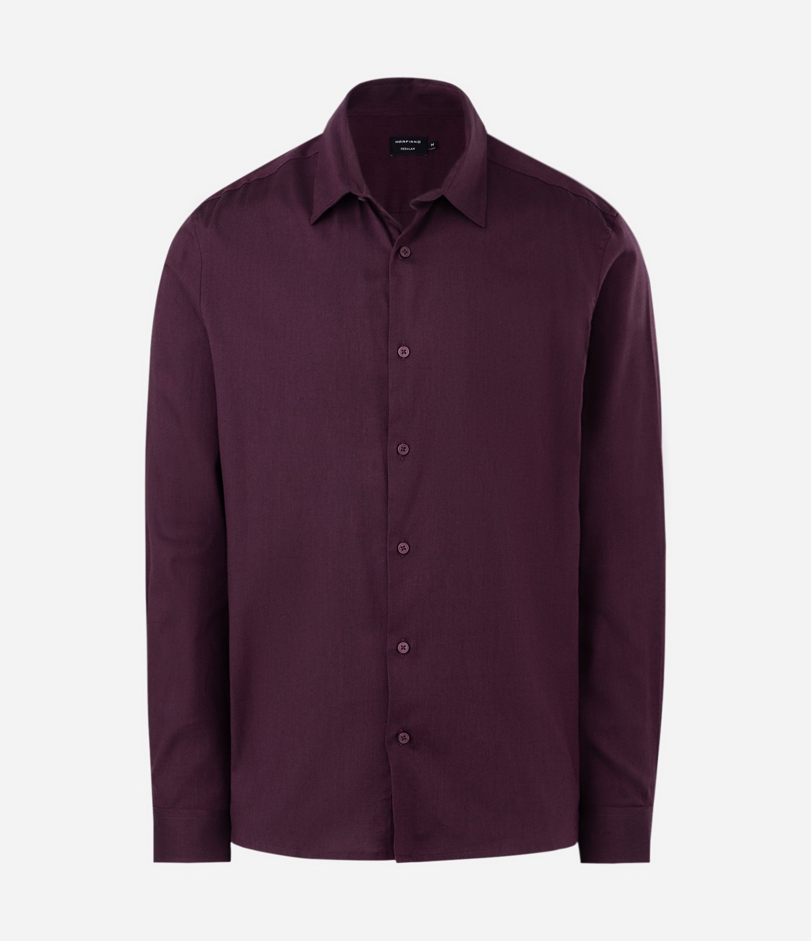 Camisa Regular Tecnológica em Sarja Elástica Roxo 1