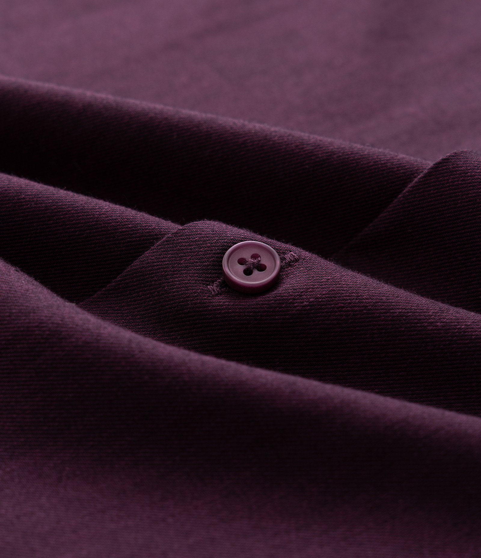 Camisa Regular Tecnológica em Sarja Elástica Roxo 3