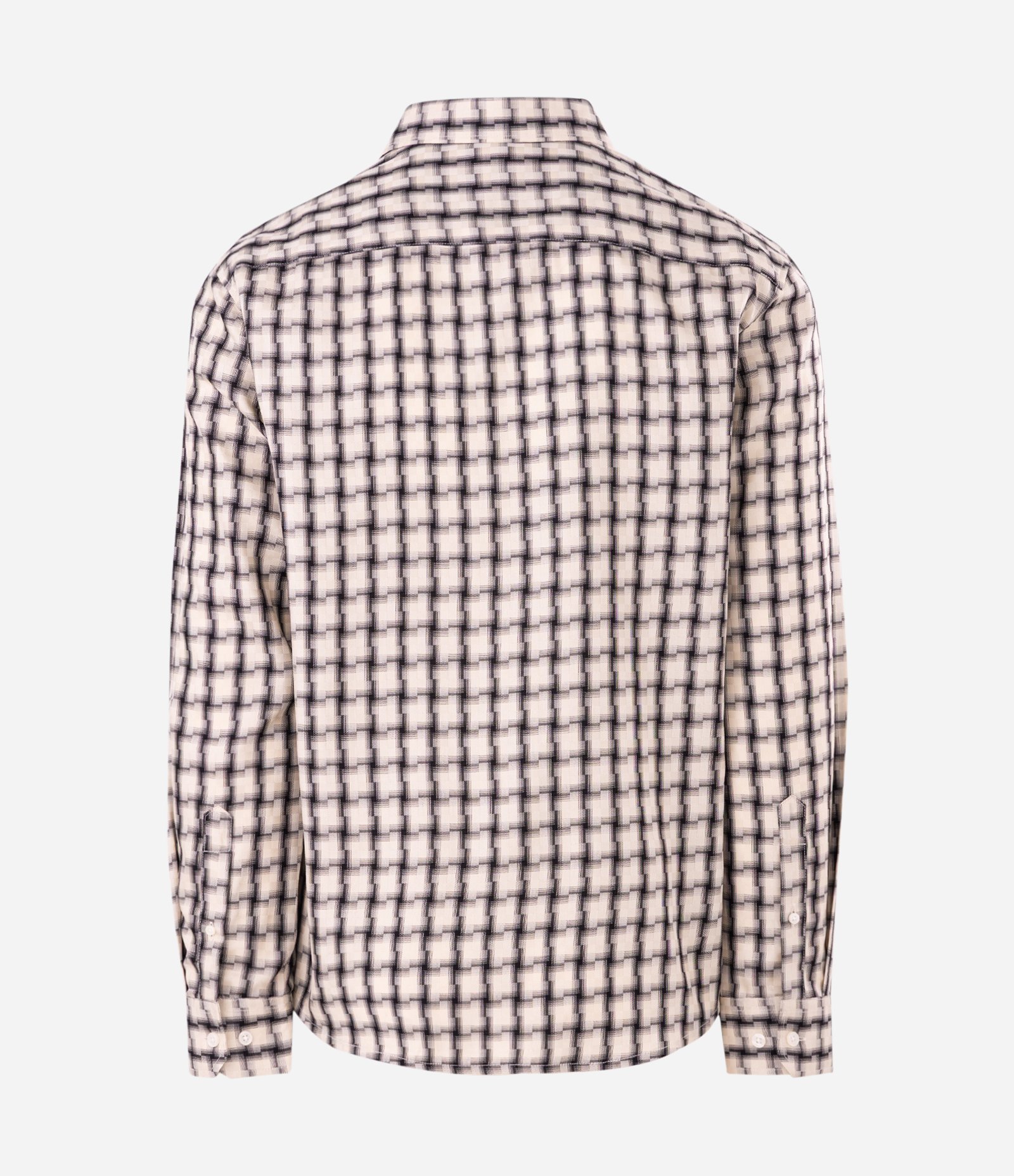 Camisa Xadrez Comfort Viscose Manga Longa Bege 6