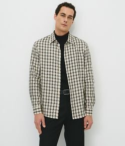 Camisa Xadrez Comfort Viscose Manga Longa