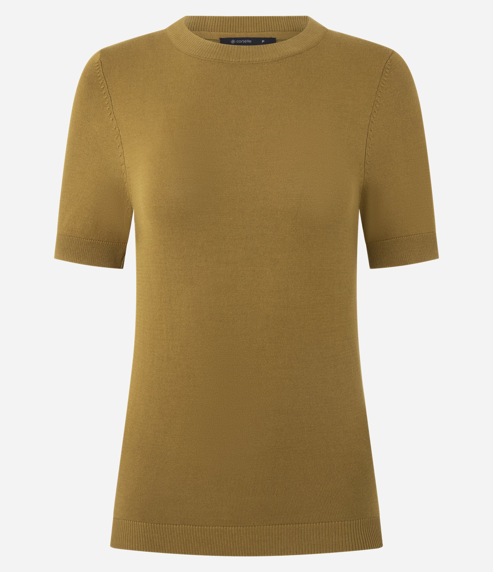 Blusa em Tricô com Manga Curta Verde 2