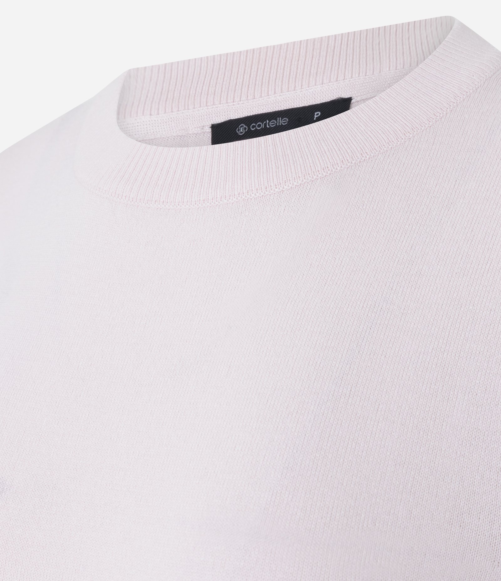 Blusa em Tricô com Manga Curta Rosa Claro 3