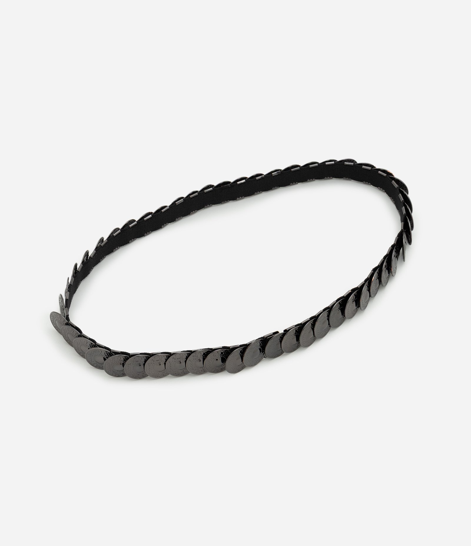 Cinto Metal com Moedas Boho Prata 1