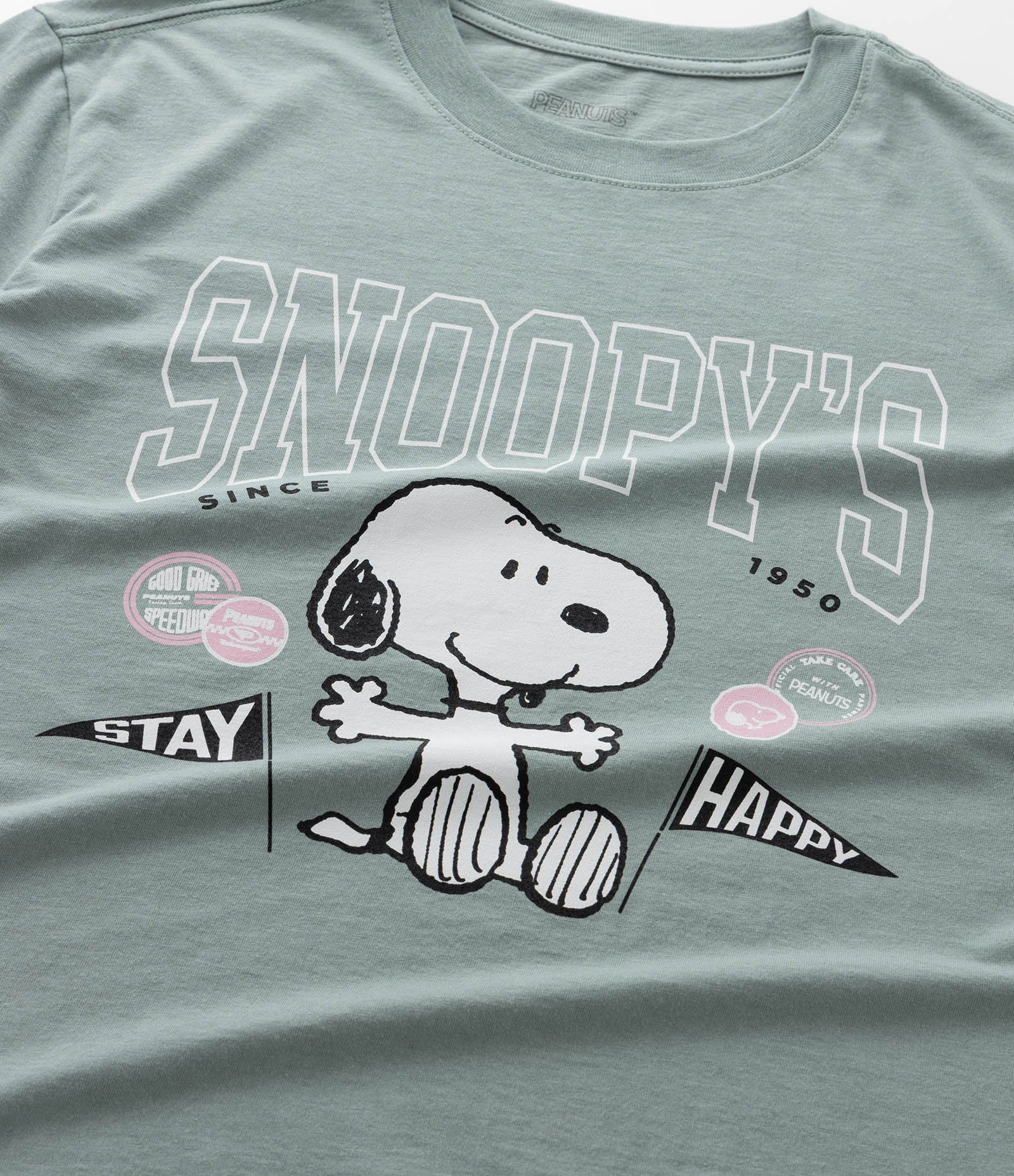 Camiseta Oversized Infantil com Estampa Snoopy – Tam 5 a 16 Anos Verde 4
