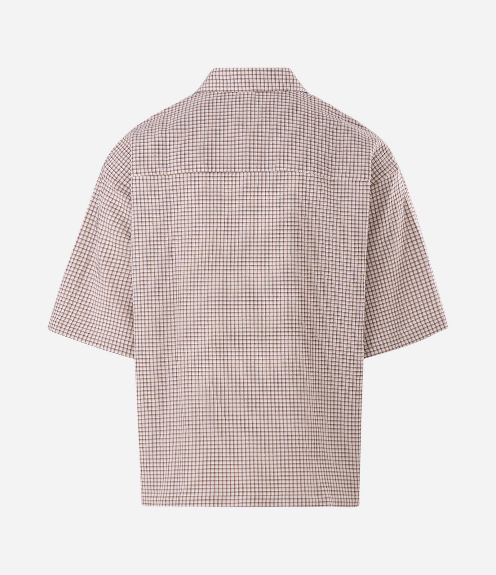 Camisa Oversized em Algodão com Textura Grid e Lettering Eclipse Branco 6