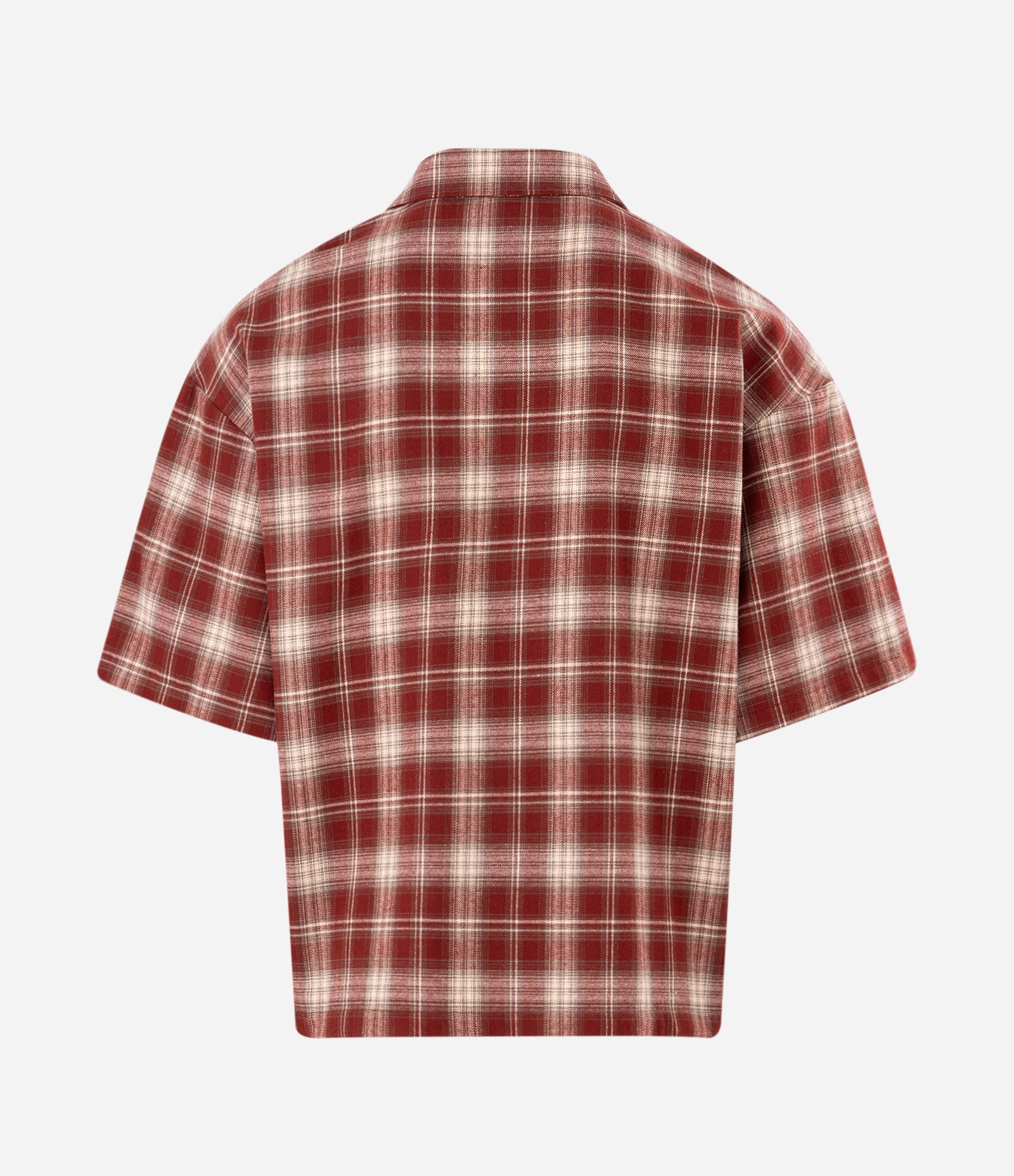 Camisa Relaxed em Flanela Xadrez com Zíper Vermelho 6