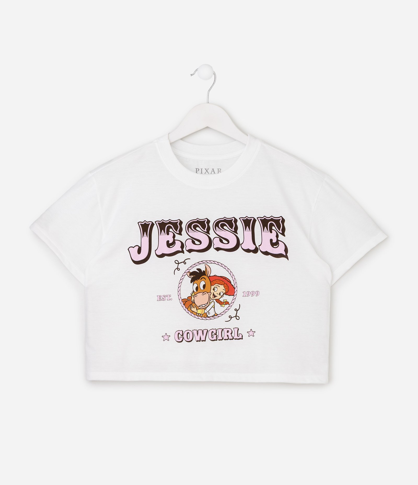 Camiseta Relaxed Infantil com Estampa Jessie Toy Story – Tam 5 a 16 Anos Branco 2