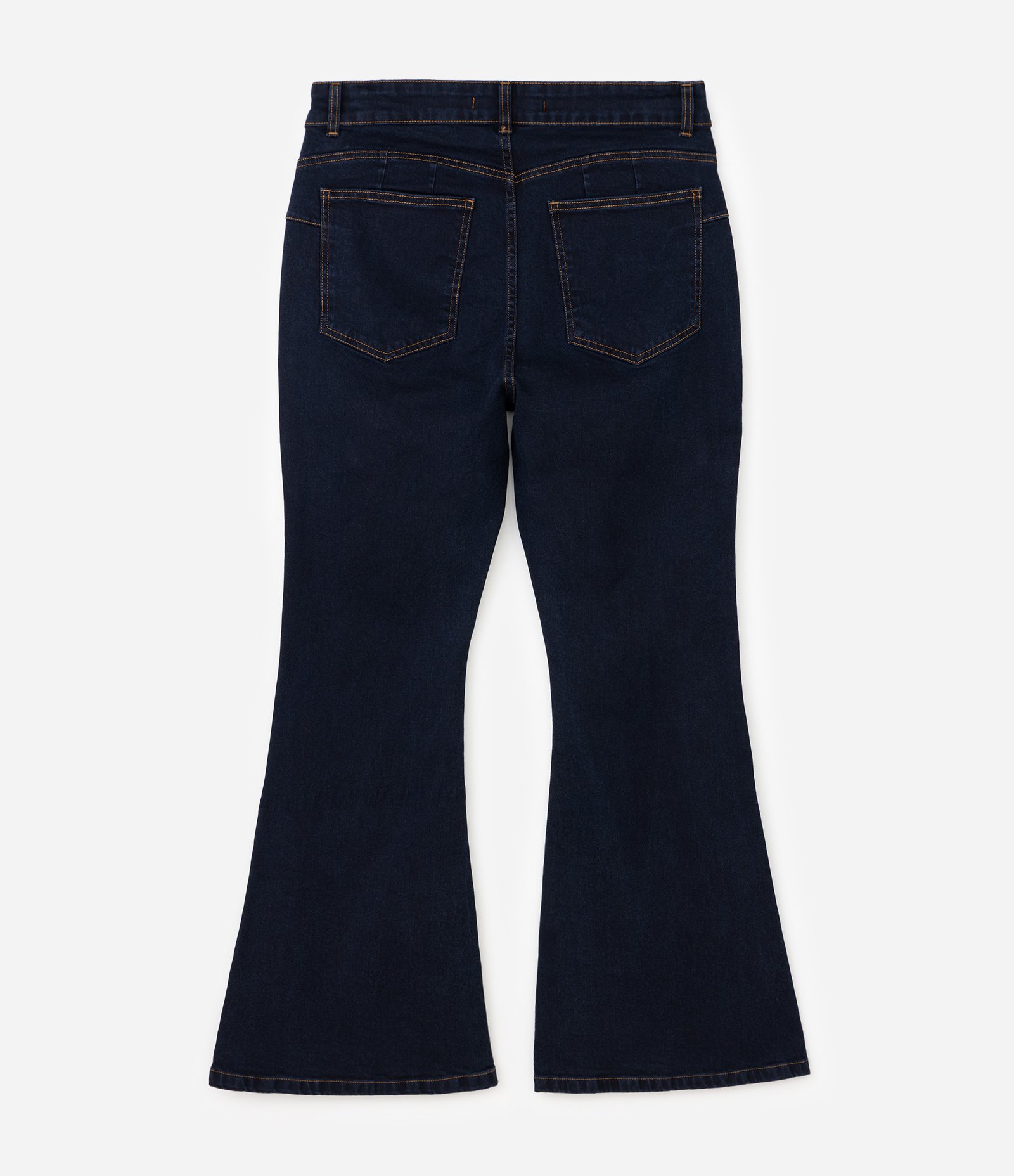 Calça Jeans Flare Push Up Curve & Plus Size Azul 7