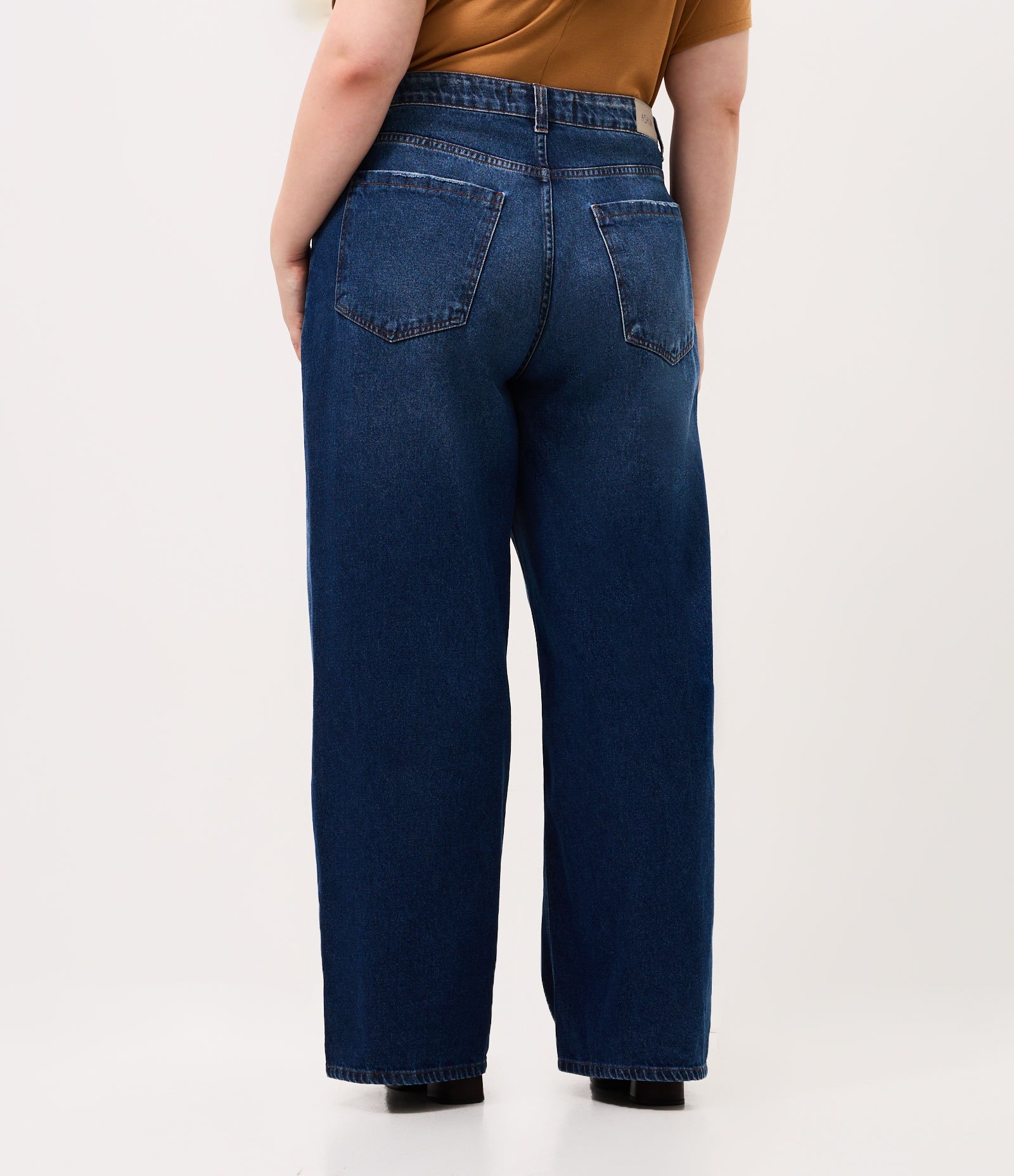 Calça Wide Leg em Jeans Curve & Plus Size Azul 5