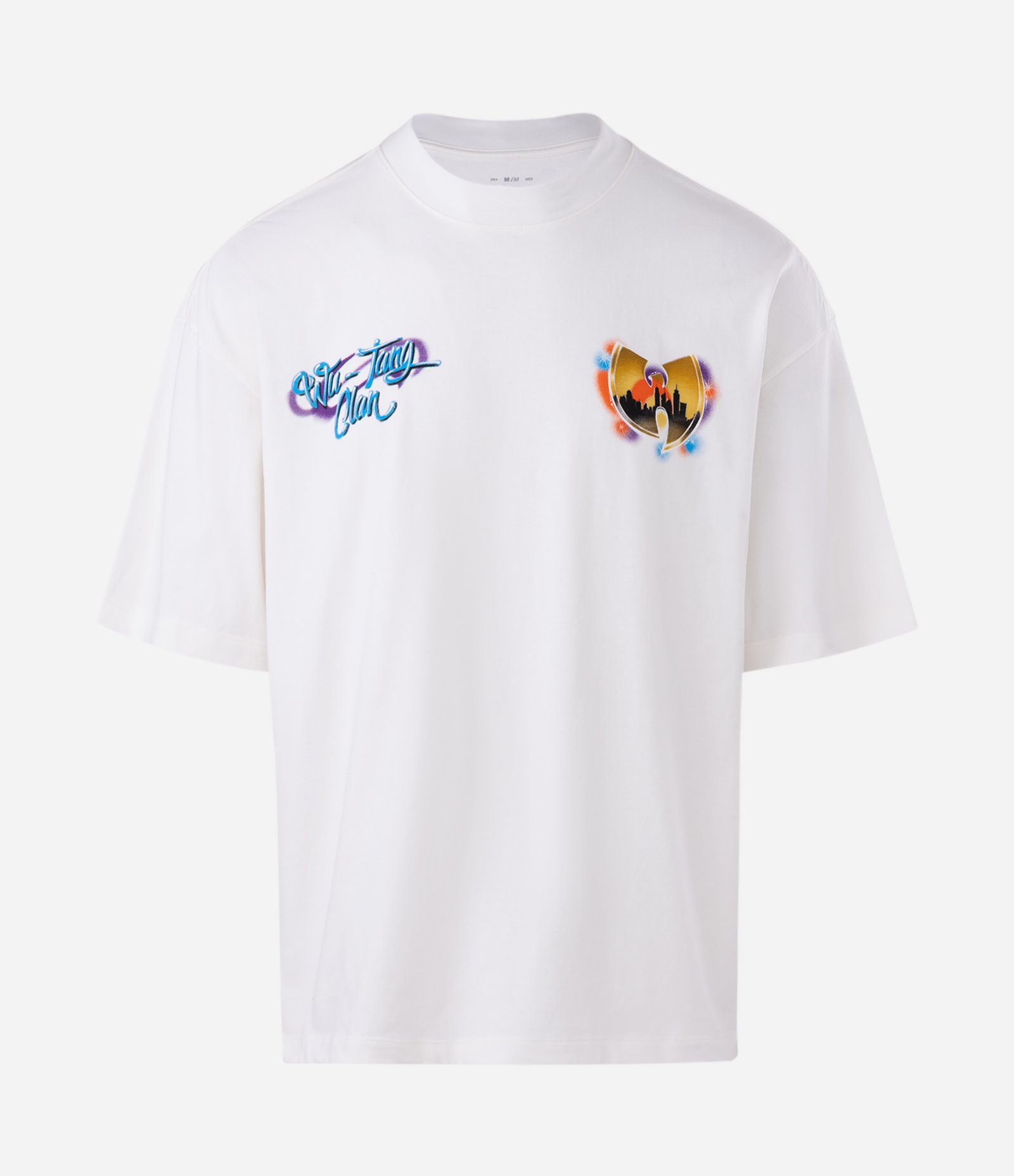 Camiseta Oversized em Algodão com Estampa Wu Tang Clan Branco 5