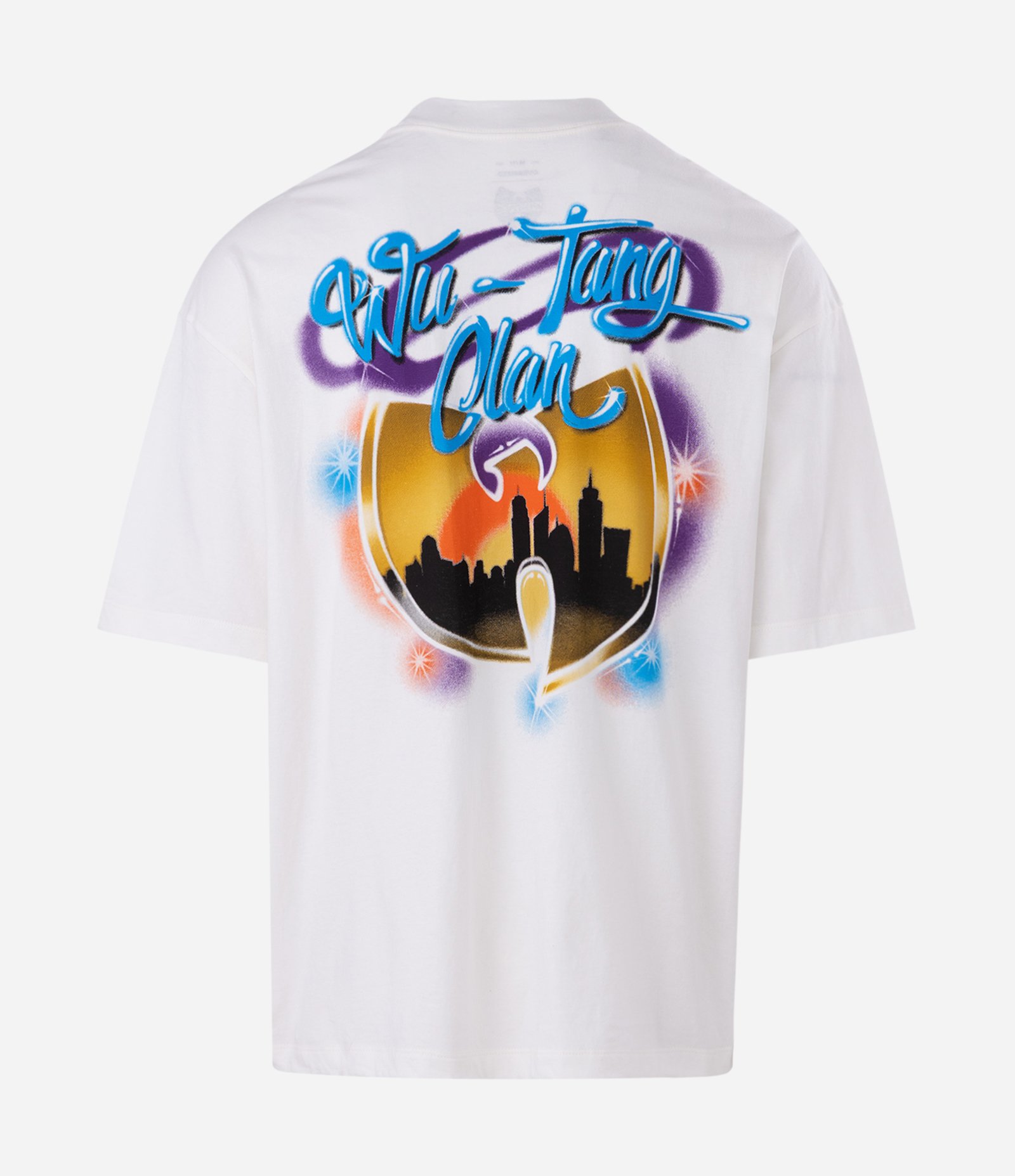 Camiseta Oversized em Algodão com Estampa Wu Tang Clan Branco 6