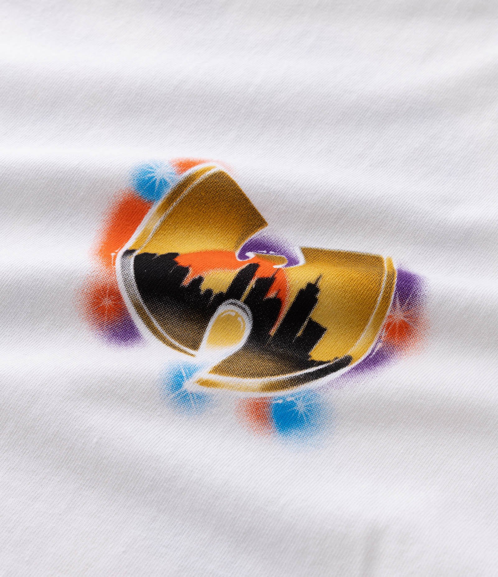 Camiseta Oversized em Algodão com Estampa Wu Tang Clan Branco 7