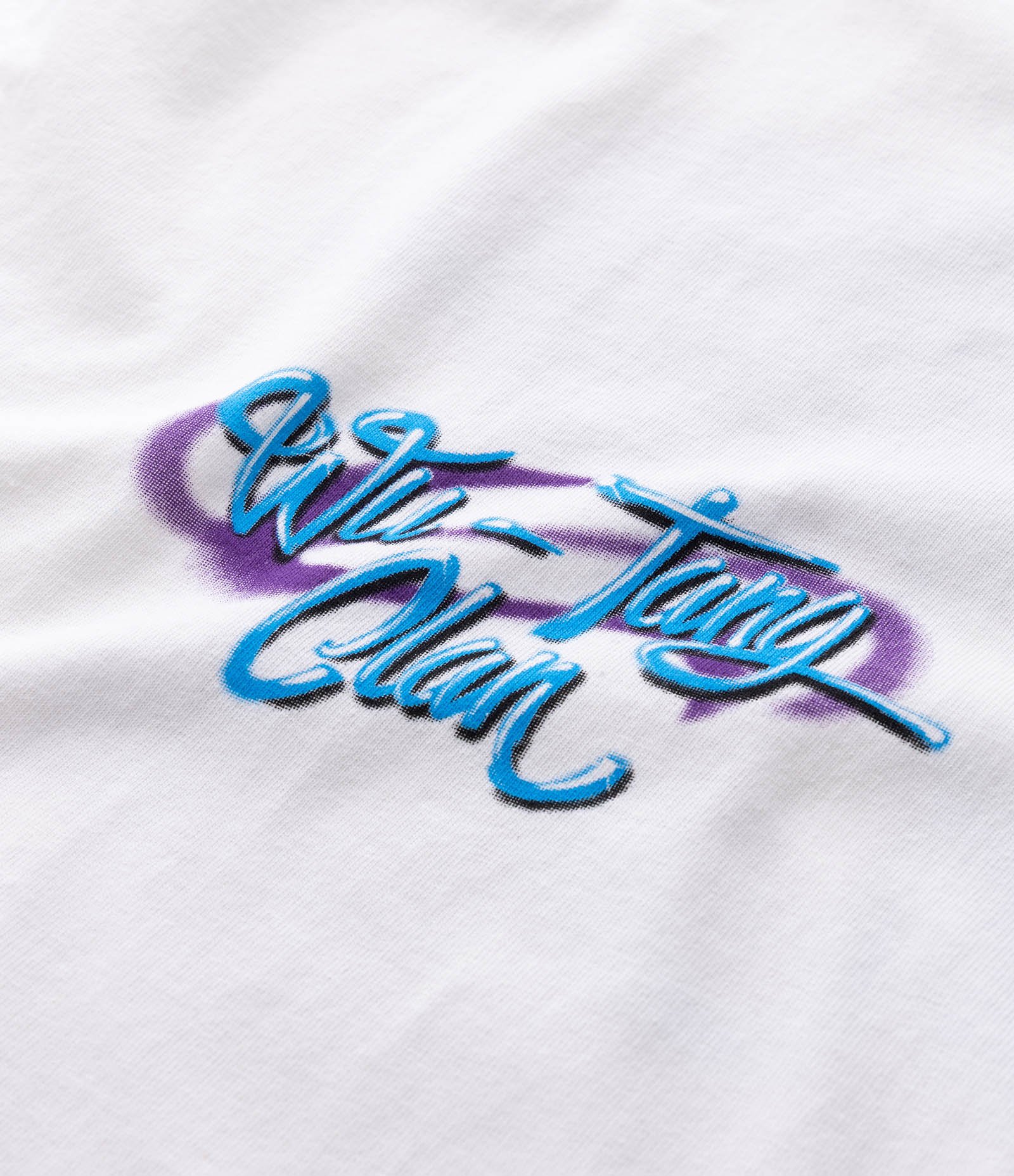 Camiseta Oversized em Algodão com Estampa Wu Tang Clan Branco 8