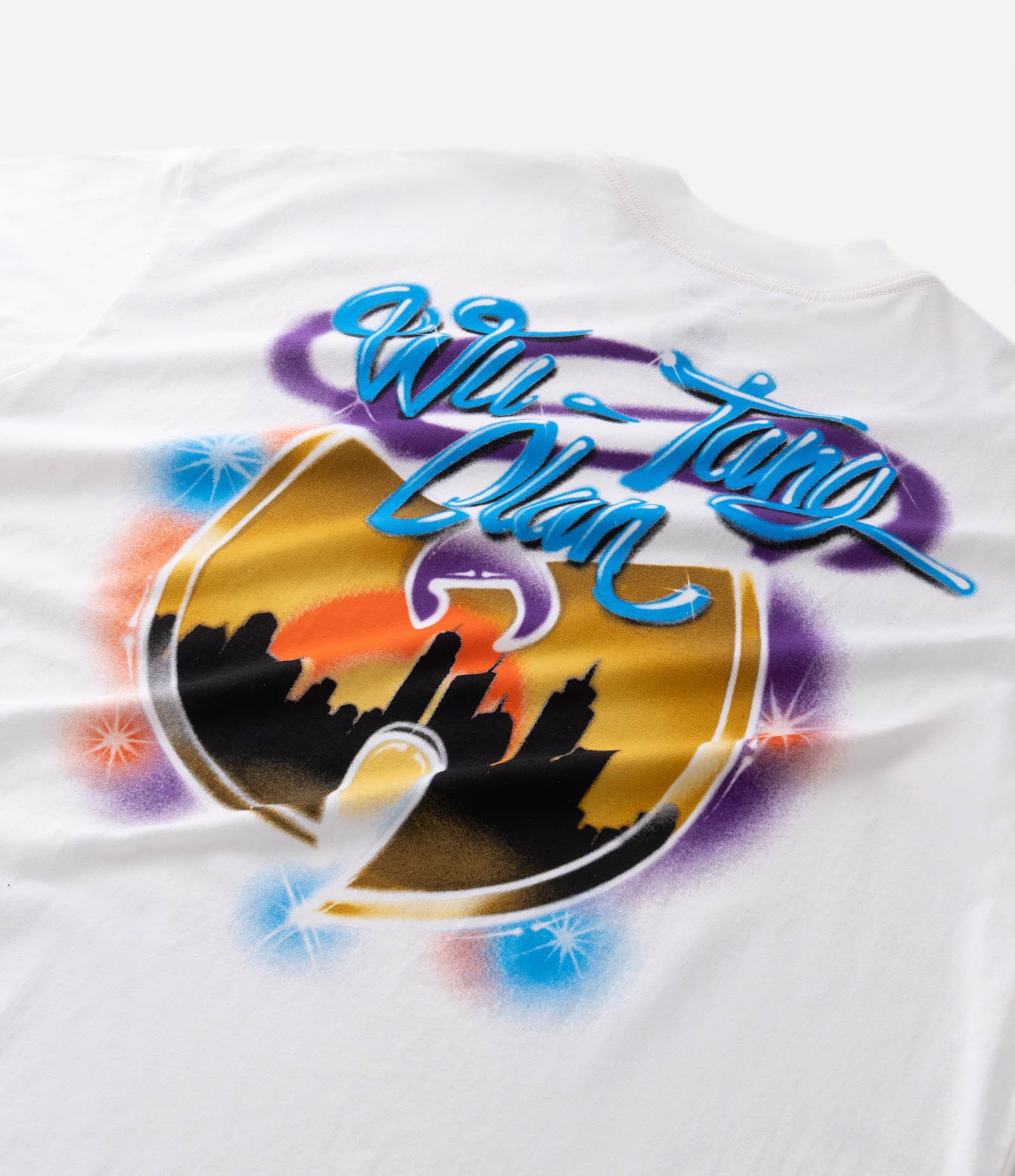 Camiseta Oversized em Algodão com Estampa Wu Tang Clan Branco 10