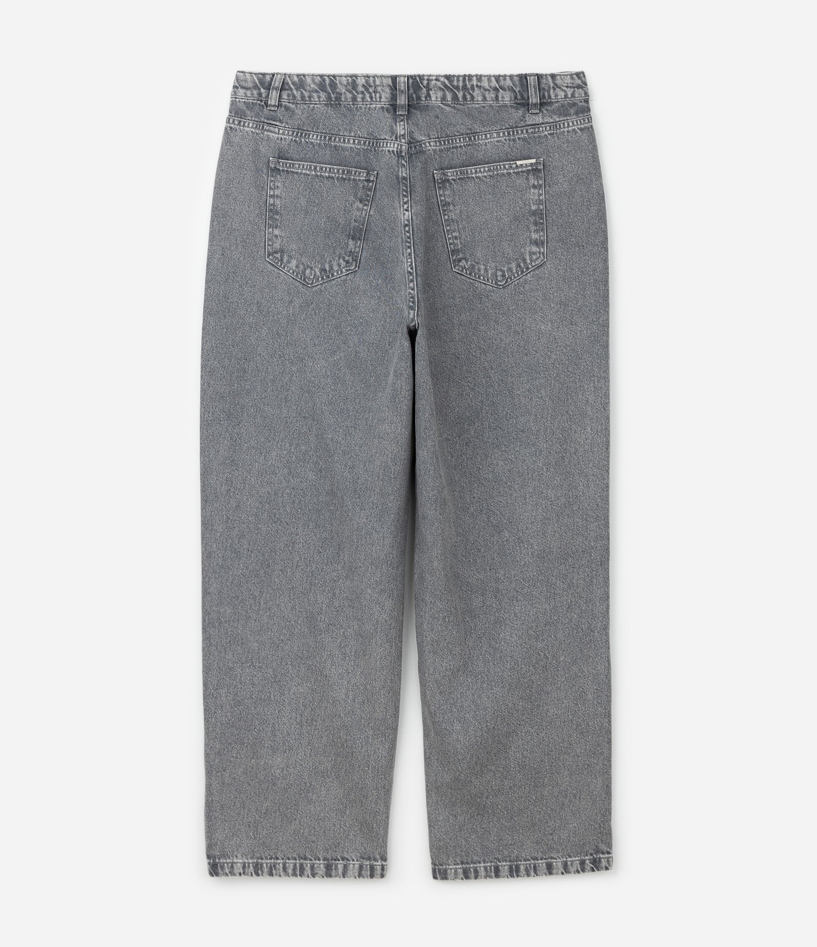 Calça Jeans Reta Cinza com Brilhos Curve & Plus Size Cinza 2