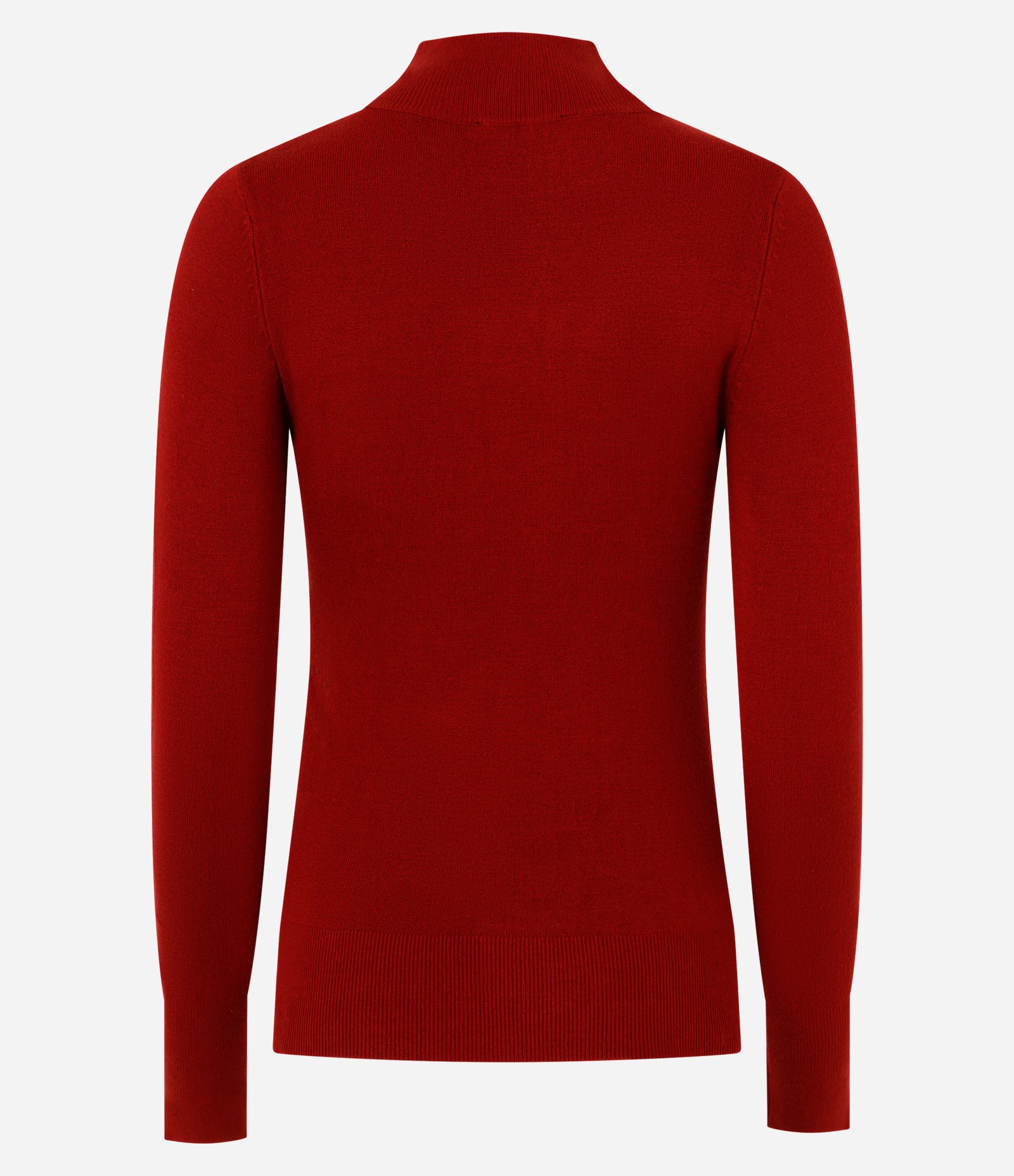 Blusa em Tricô com Manga Longa e Gola Alta Vermelho 3