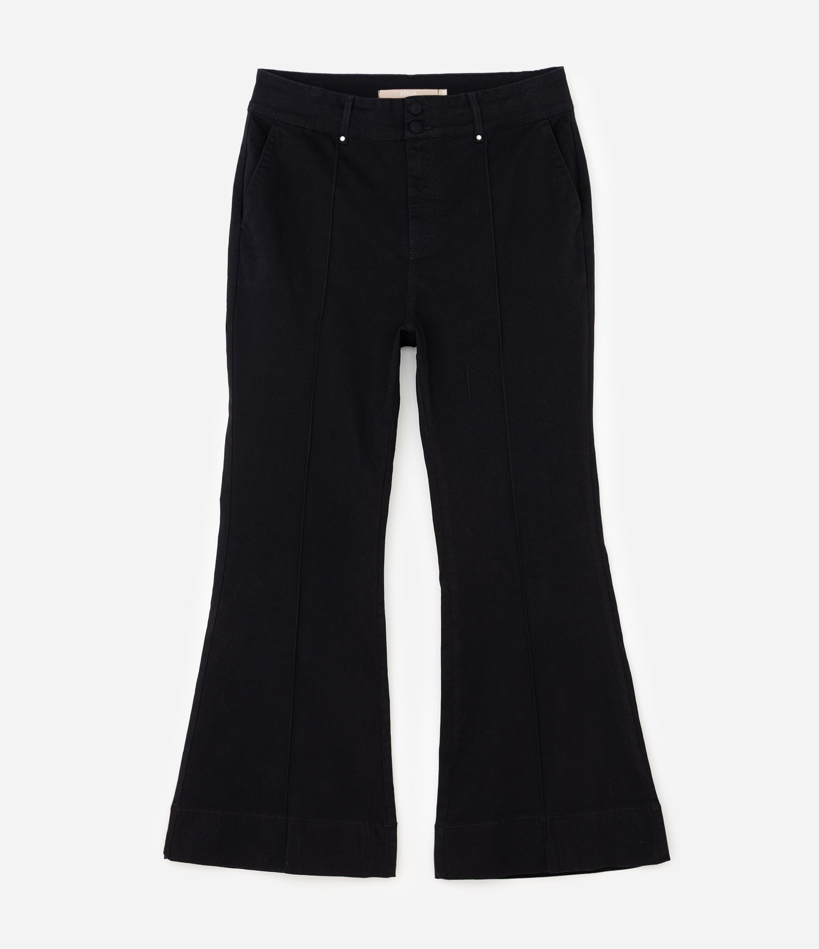 Calça Jeans Flare com Detalhe em Brilho Curve & Plus Size Preto 1