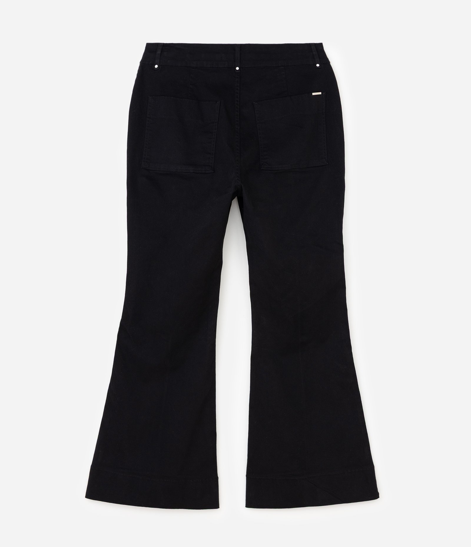Calça Jeans Flare com Detalhe em Brilho Curve & Plus Size Preto 2