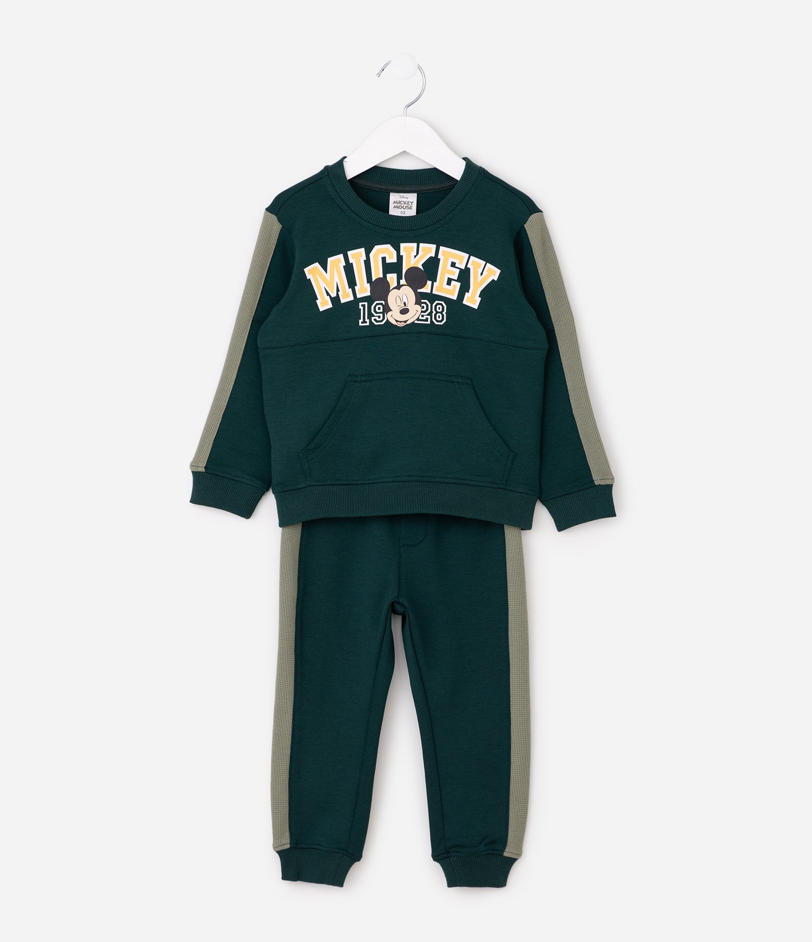 Conjunto em Tech Fleece do Mickey - Tam 1 a 6 Anos Verde 2