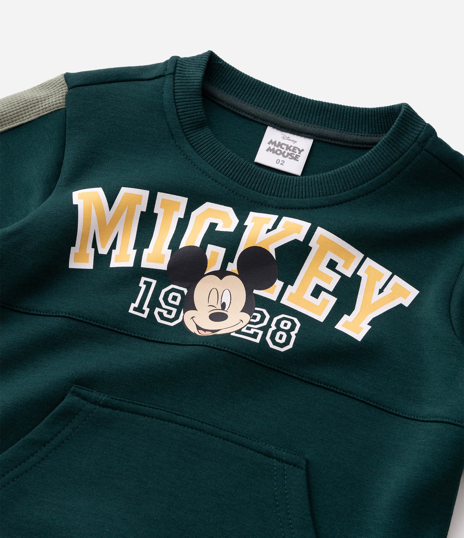 Conjunto em Tech Fleece do Mickey - Tam 1 a 6 Anos Verde 4
