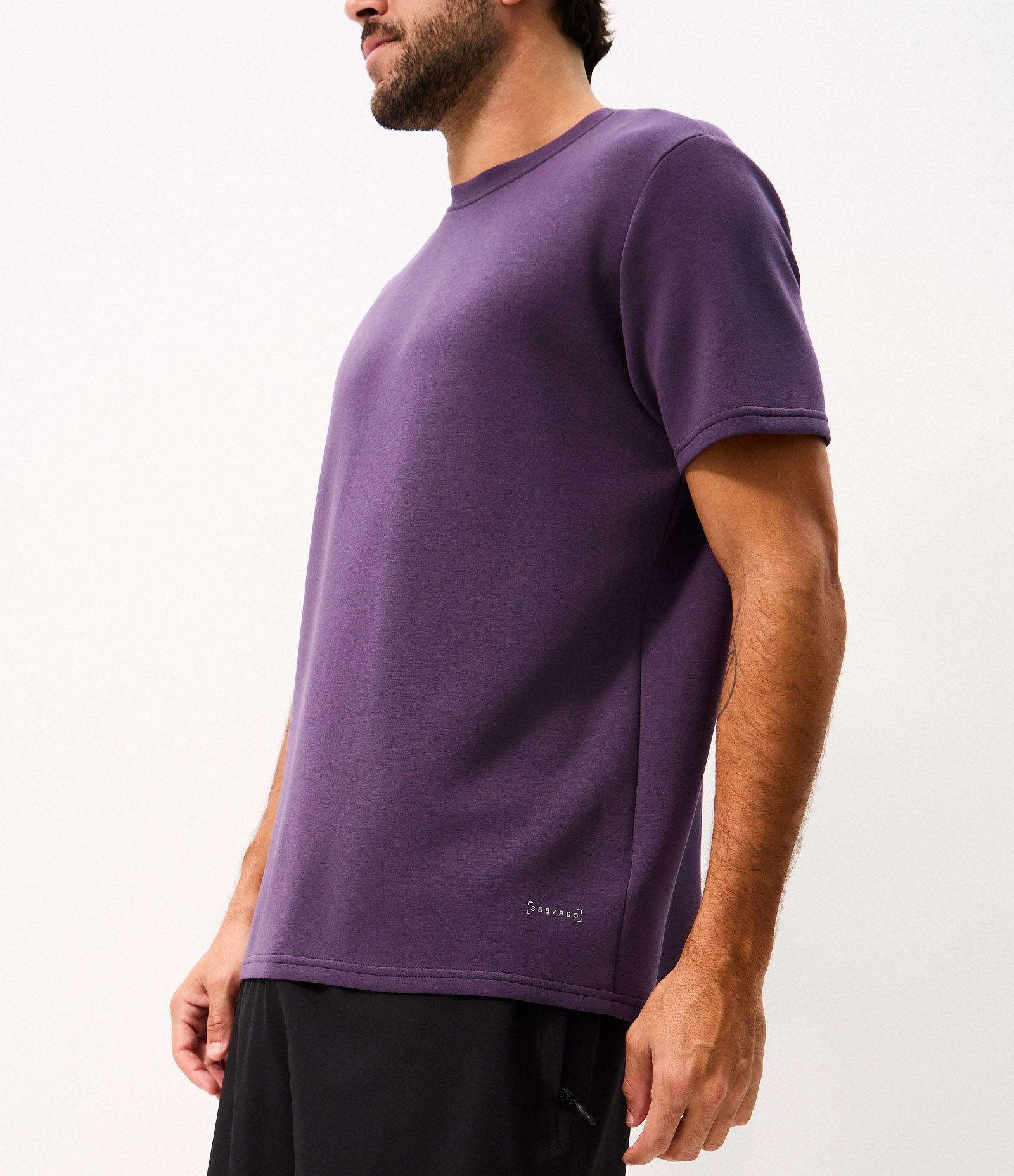 Camiseta Comfort Esportiva em Modal Roxo 3