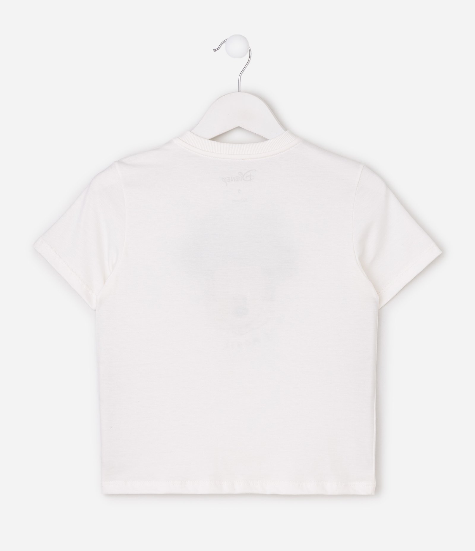 Camiseta Infantil Boxy com Estampa Minnie e Laço – Tam 1 a 6 Anos Branco 3