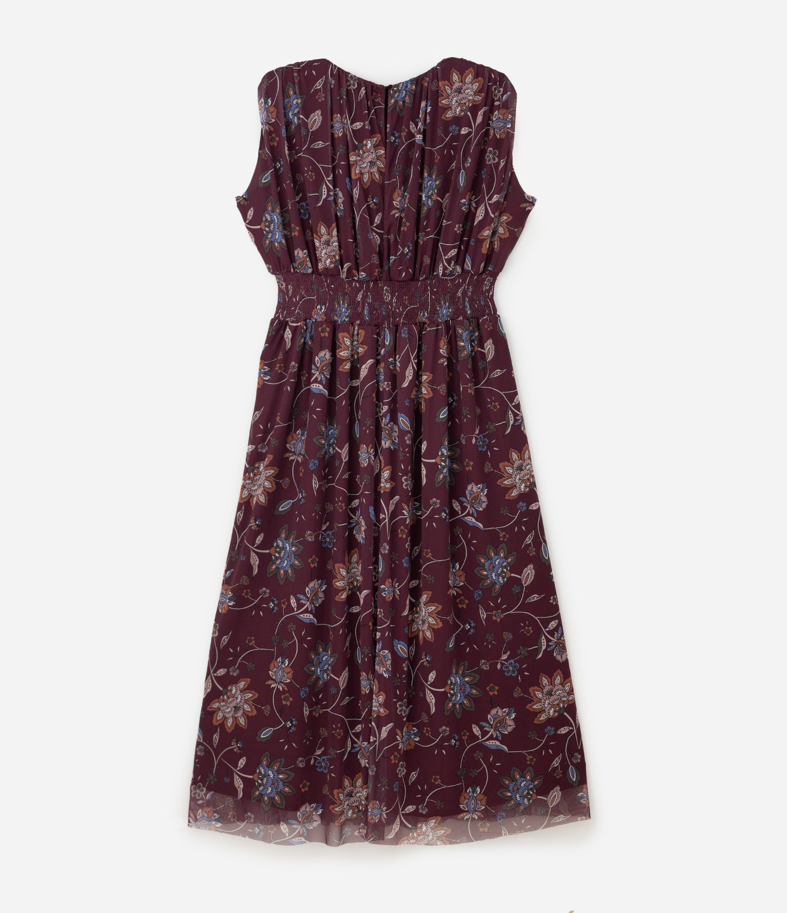 Vestido Longo Tule Floral Curve & Plus Size Marrom 2