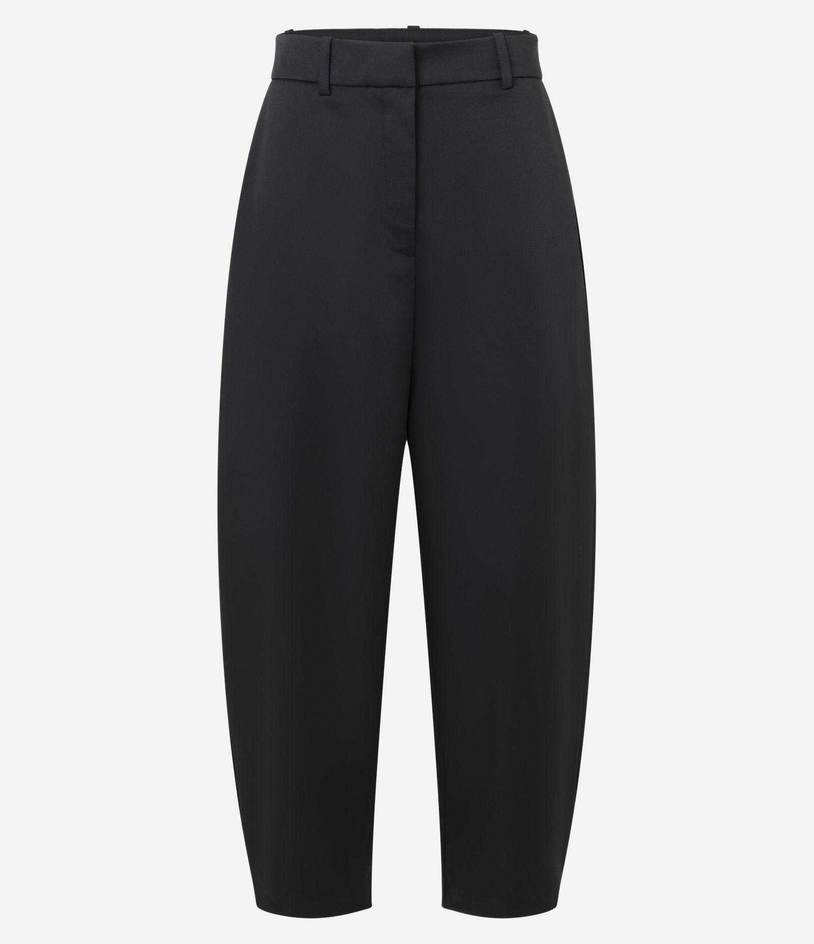 Calça Wide Leg Acetinada com Passantes no Cós Preto 5