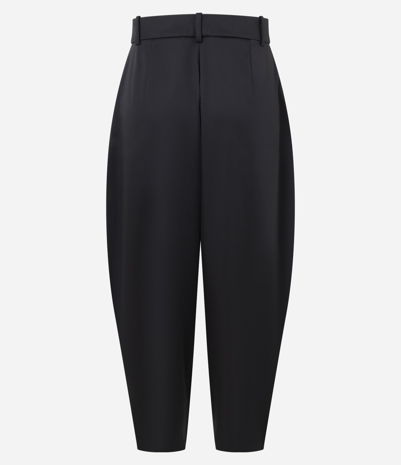 Calça Wide Leg Acetinada com Passantes no Cós Preto 6