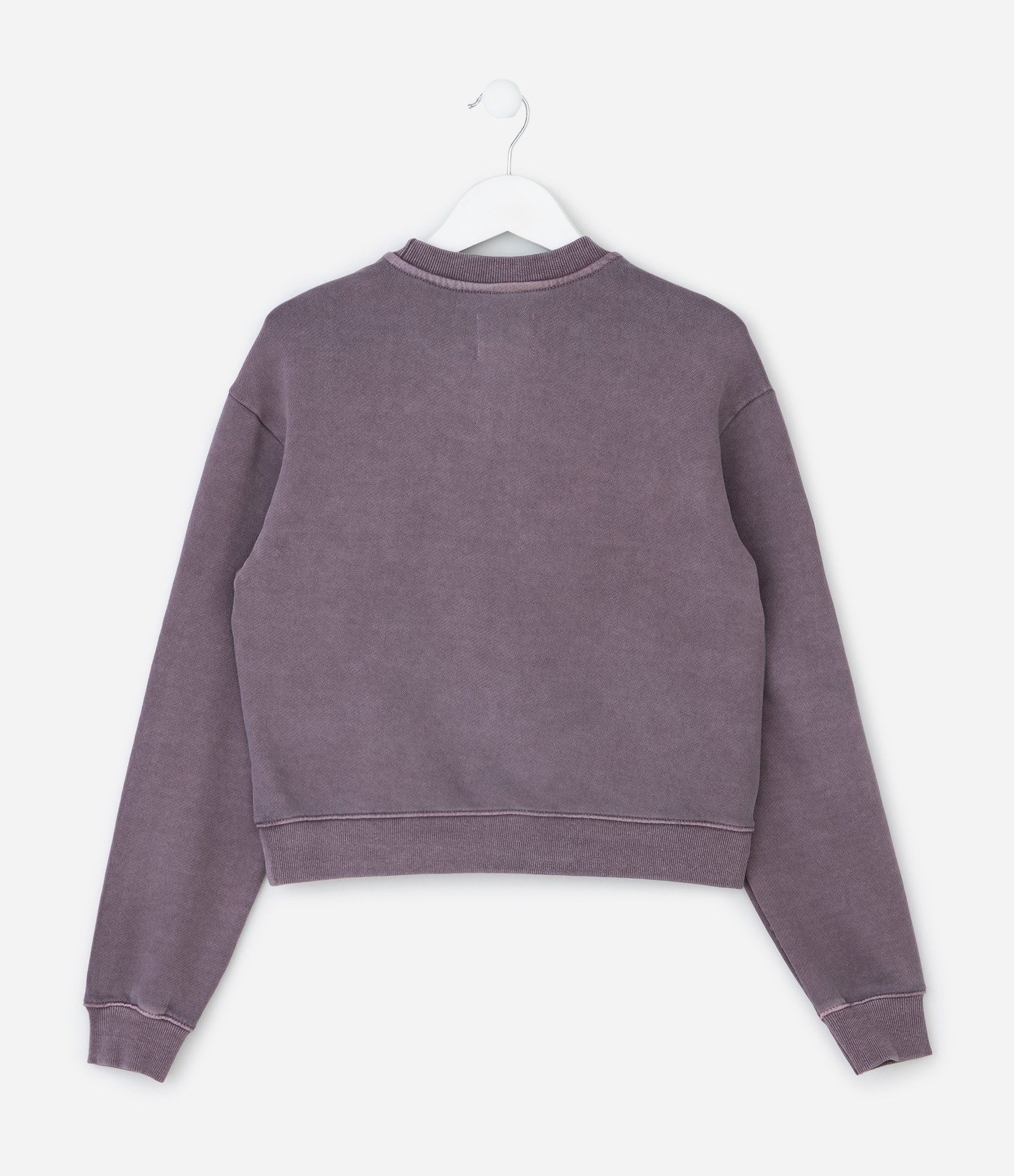 Casaco Infantil Relaxed com Lettering em Relevo – Tam 7 a 16 Anos Roxo 3