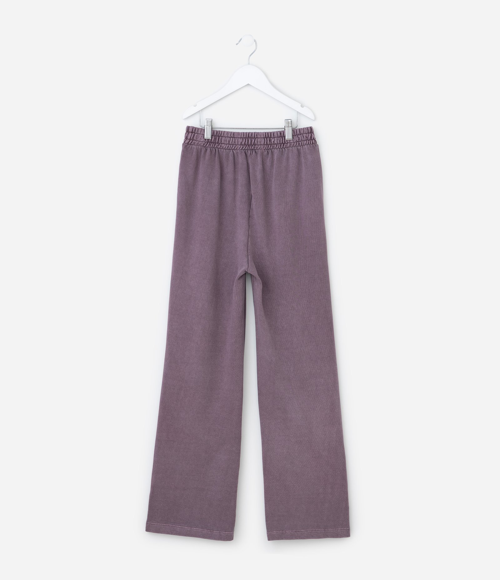 Calça Infantil em Moletom com Felpa Lavado – Tam 7 a 14 Anos Roxo 3