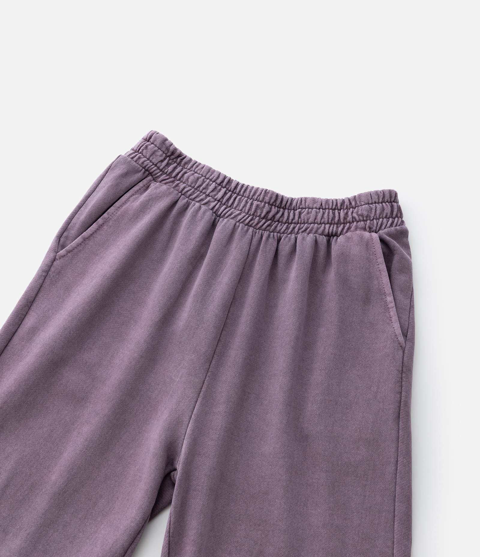 Calça Infantil em Moletom com Felpa Lavado – Tam 7 a 14 Anos Roxo 6