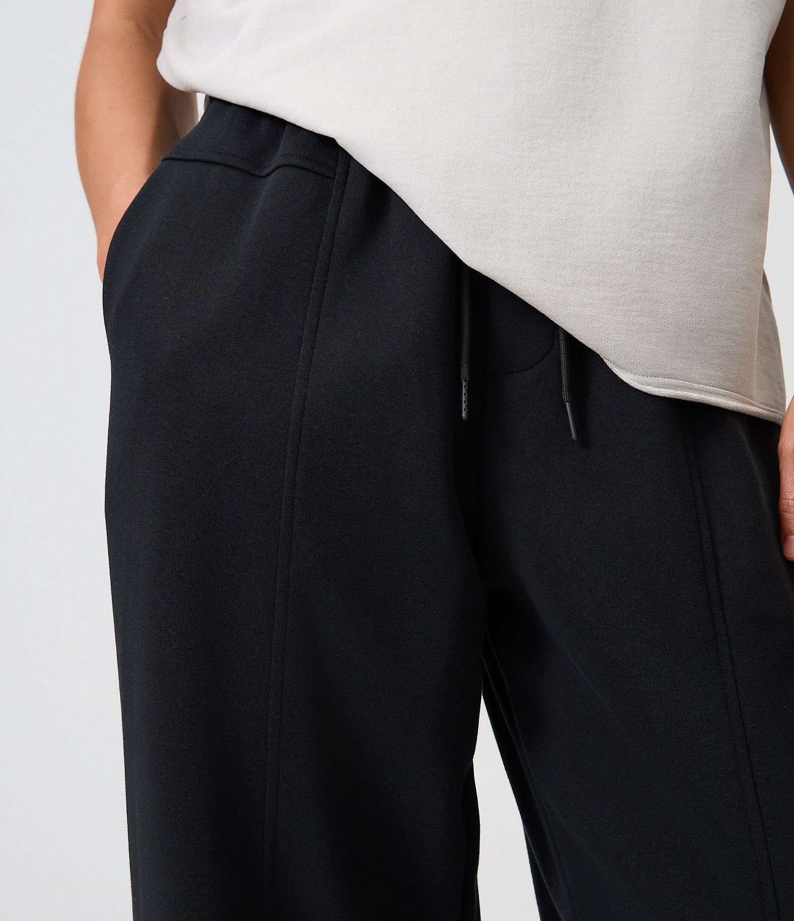 Calça Baggy Balloon em Moletom com Felpa Preto 4