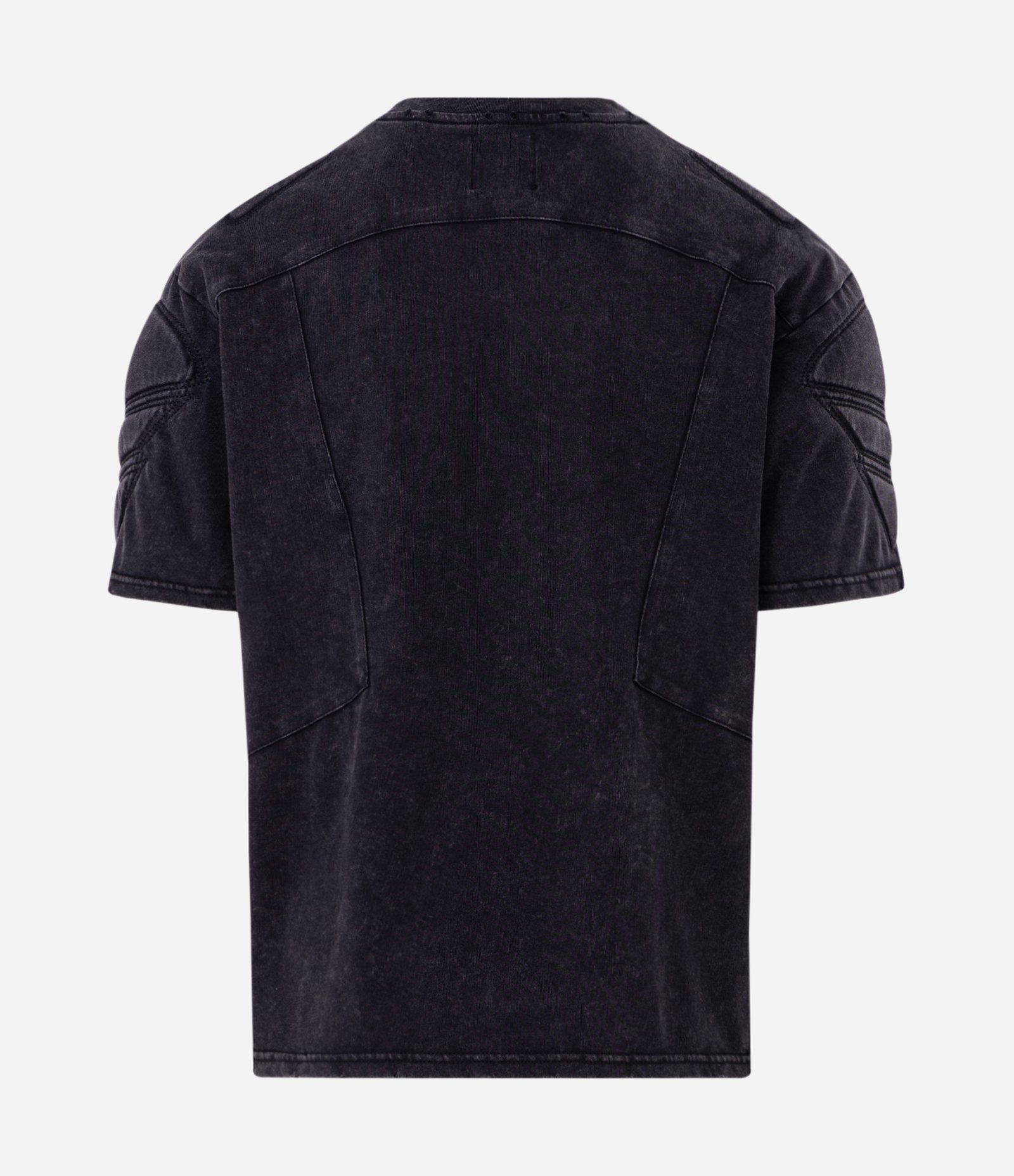 Camiseta Boxy Estonada com Ombreira Preto 3