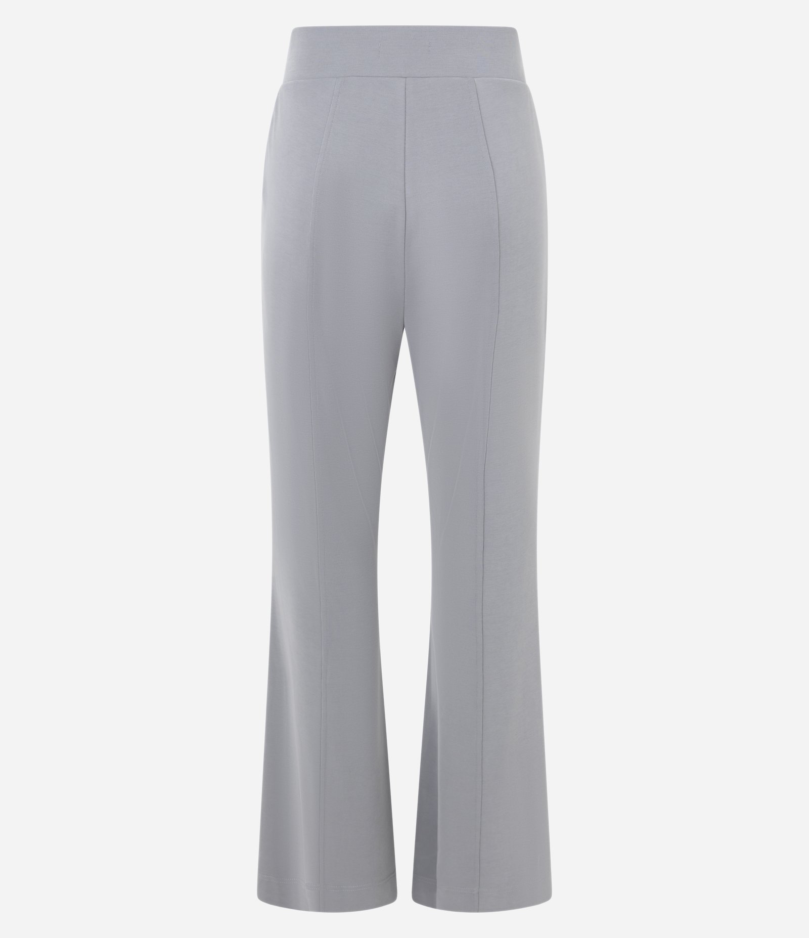 Calça Flare Esportiva em Microfibra Cinza 7