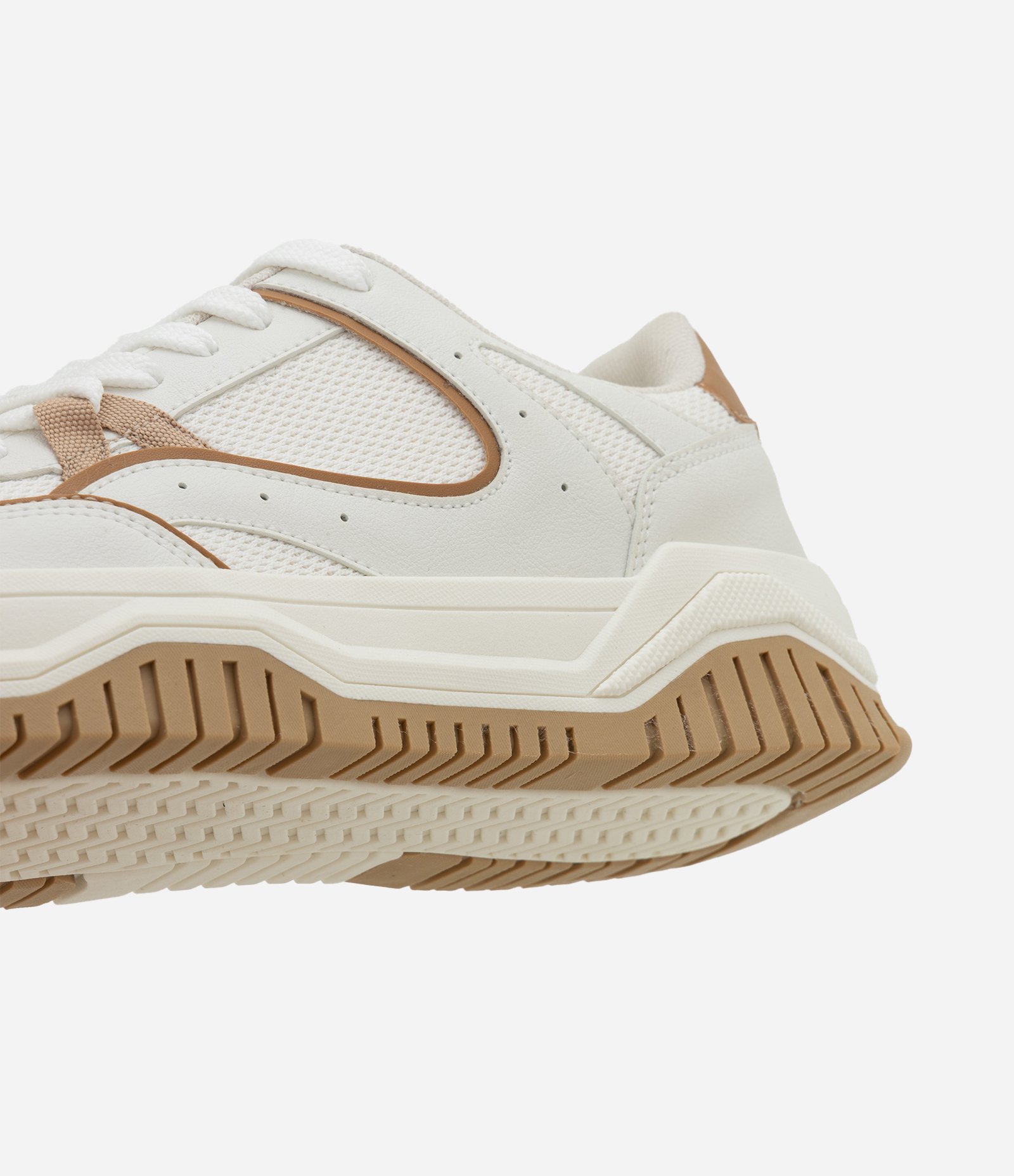 Tênis em PU com Sola Caixa e Solado com Frisos Off White 3