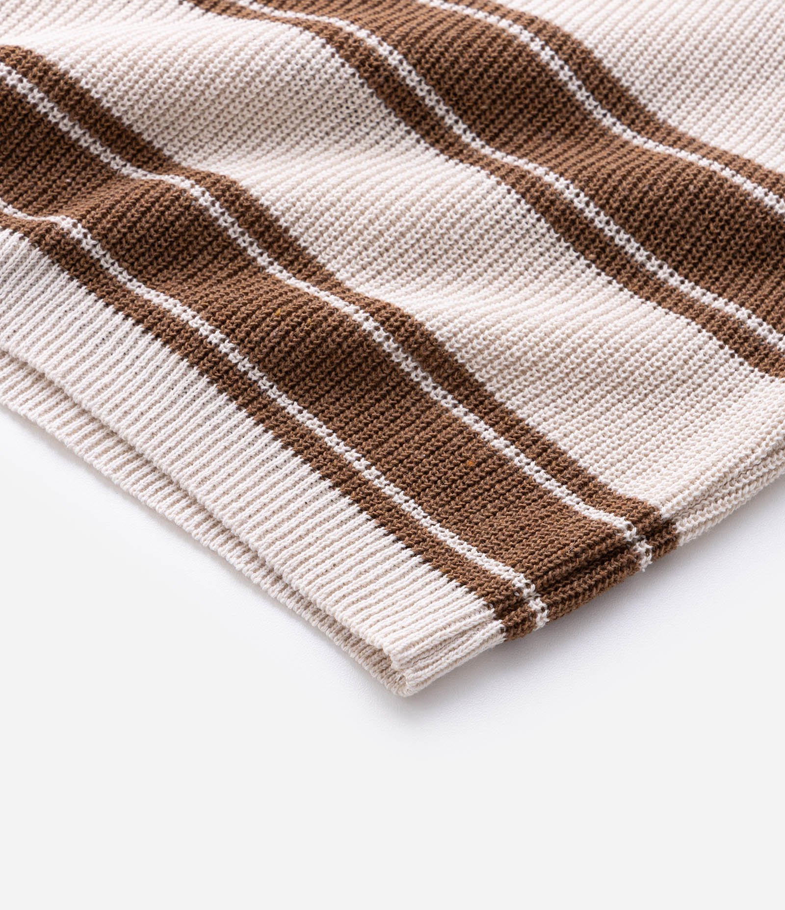 Camiseta Body Manga Curta com Efeito Tricô e Listras Branco 7