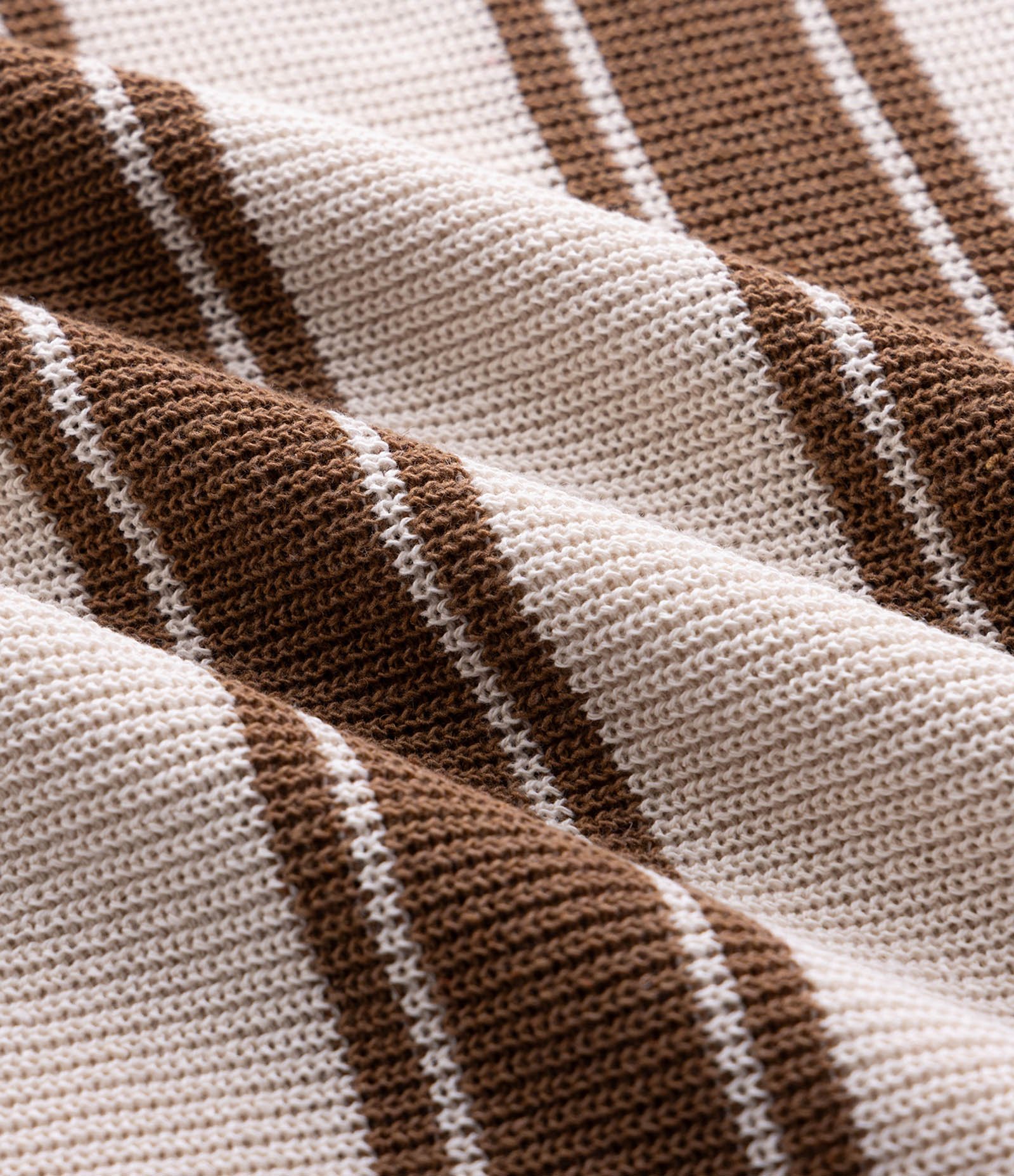 Camiseta Body Manga Curta com Efeito Tricô e Listras Branco 8