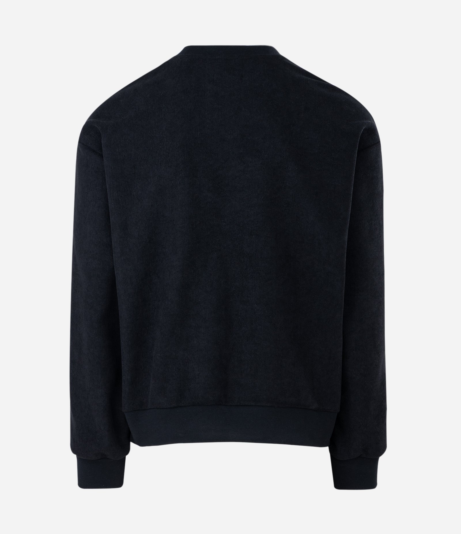 Blusão Masculino Moletom Boxy com Listras nas Mangas Preto 5