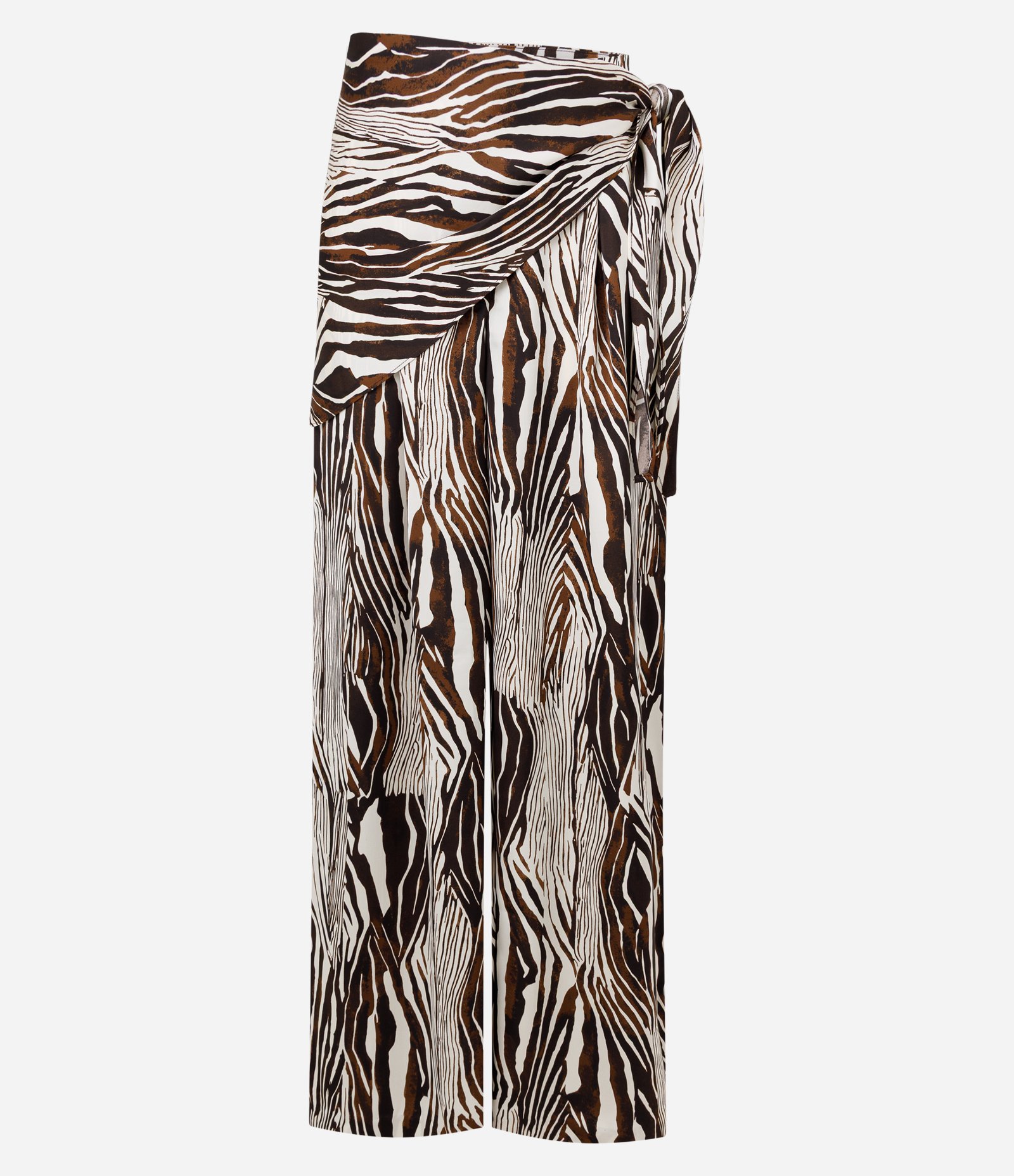 Calça Pantalona com Lenço na Cintura e Estampa Animal Print Multicores 6