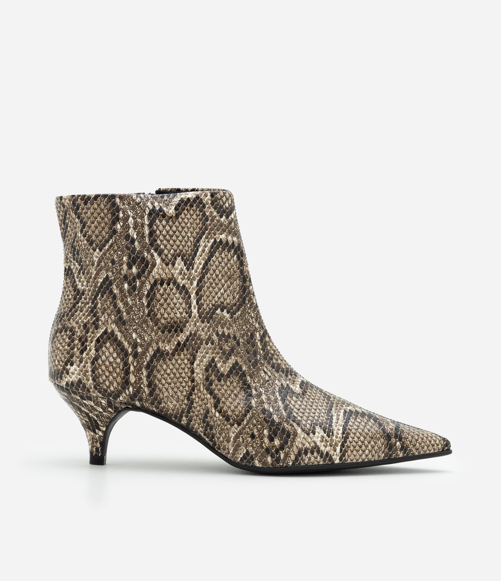 Bota Animal Print Cobra com Salto Kitten Cobra 1