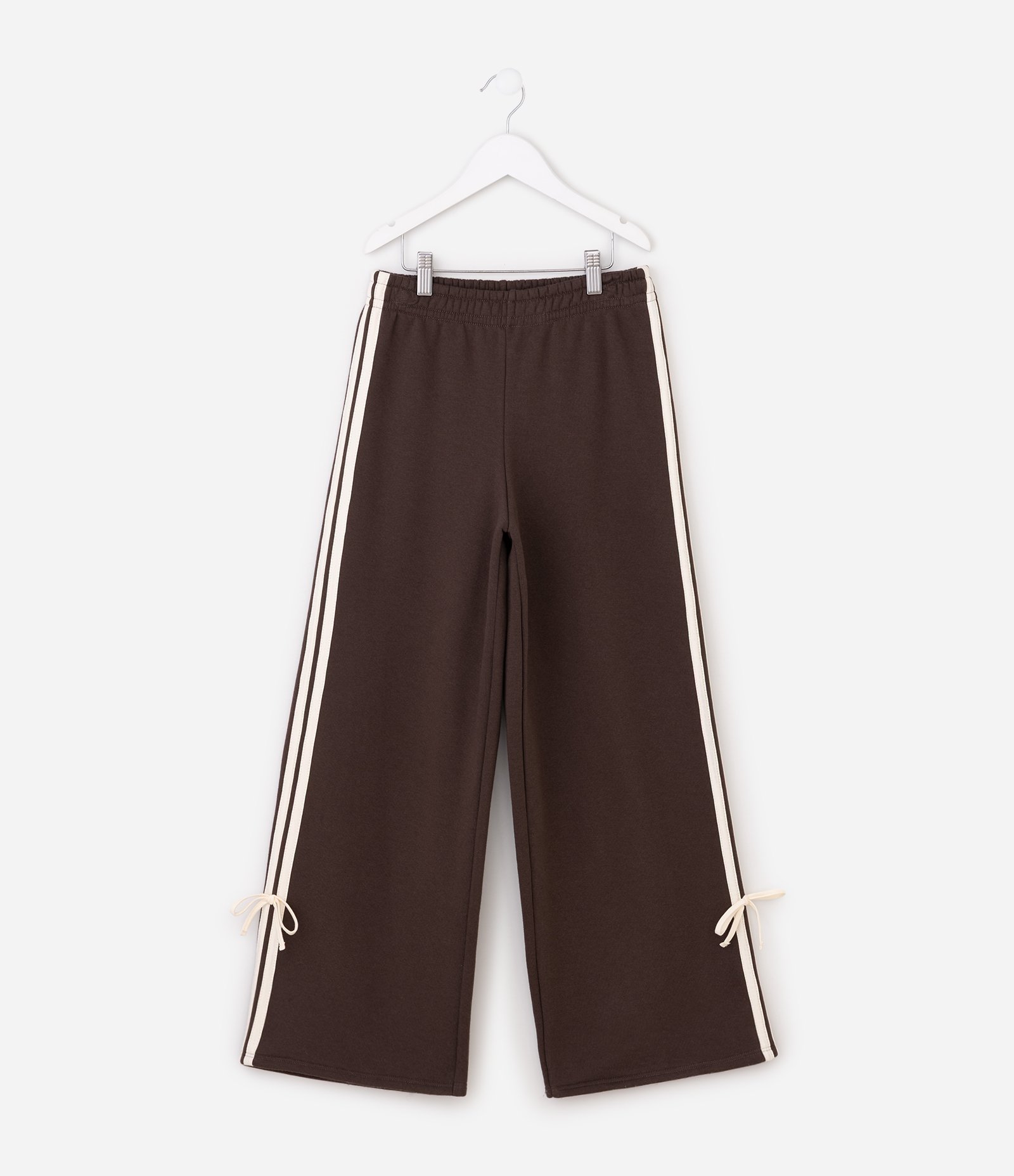 Calça Infantil Flare com Listra Lateral – Tam 5 a 14 Anos Marrom 6
