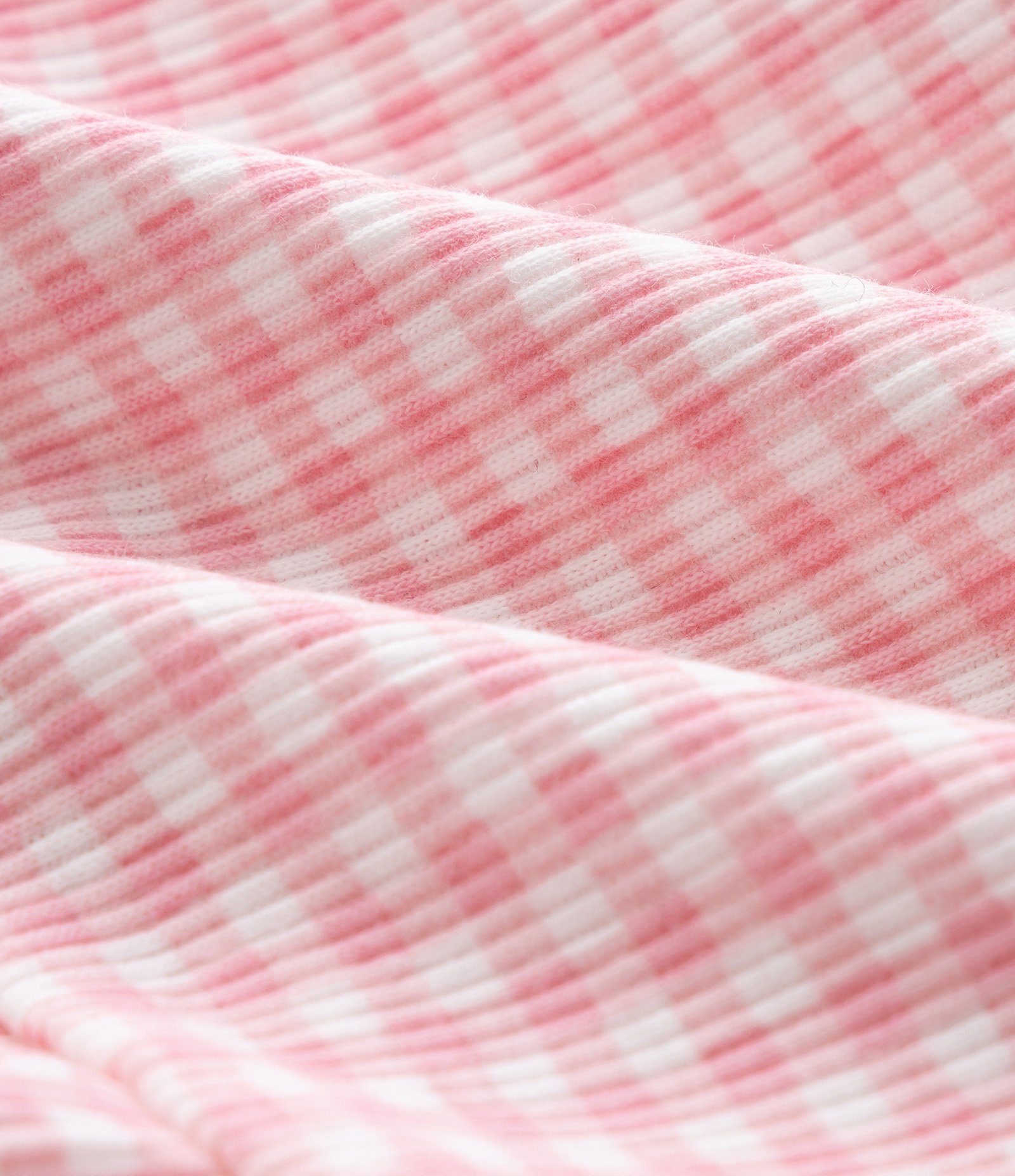 Short Ribana Vichy com Babado Bebê - Tam 0 a 18 Meses Rosa 4