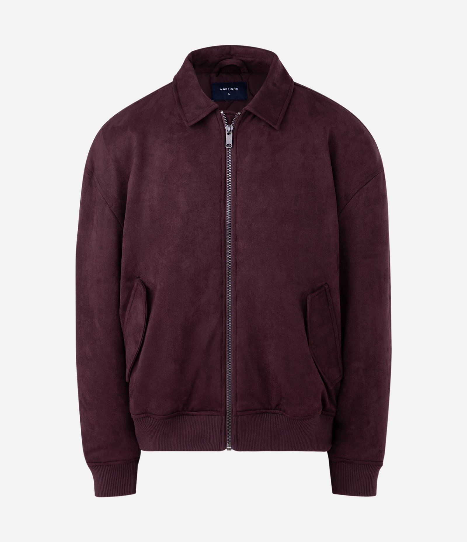 Jaqueta Pesada Bomber em Suede com Bolso Marrom 7