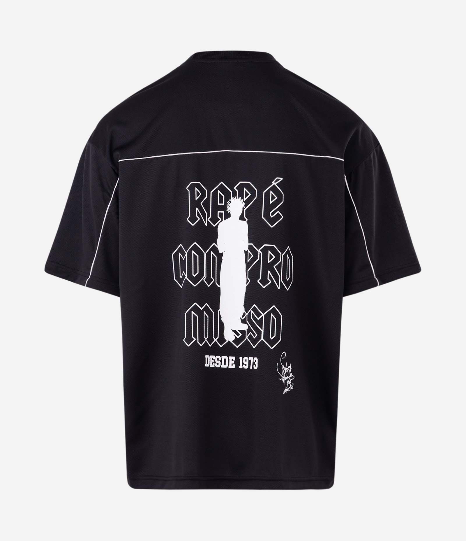 Camiseta Oversized SABOTAGE 73 com Estampa Preto 6